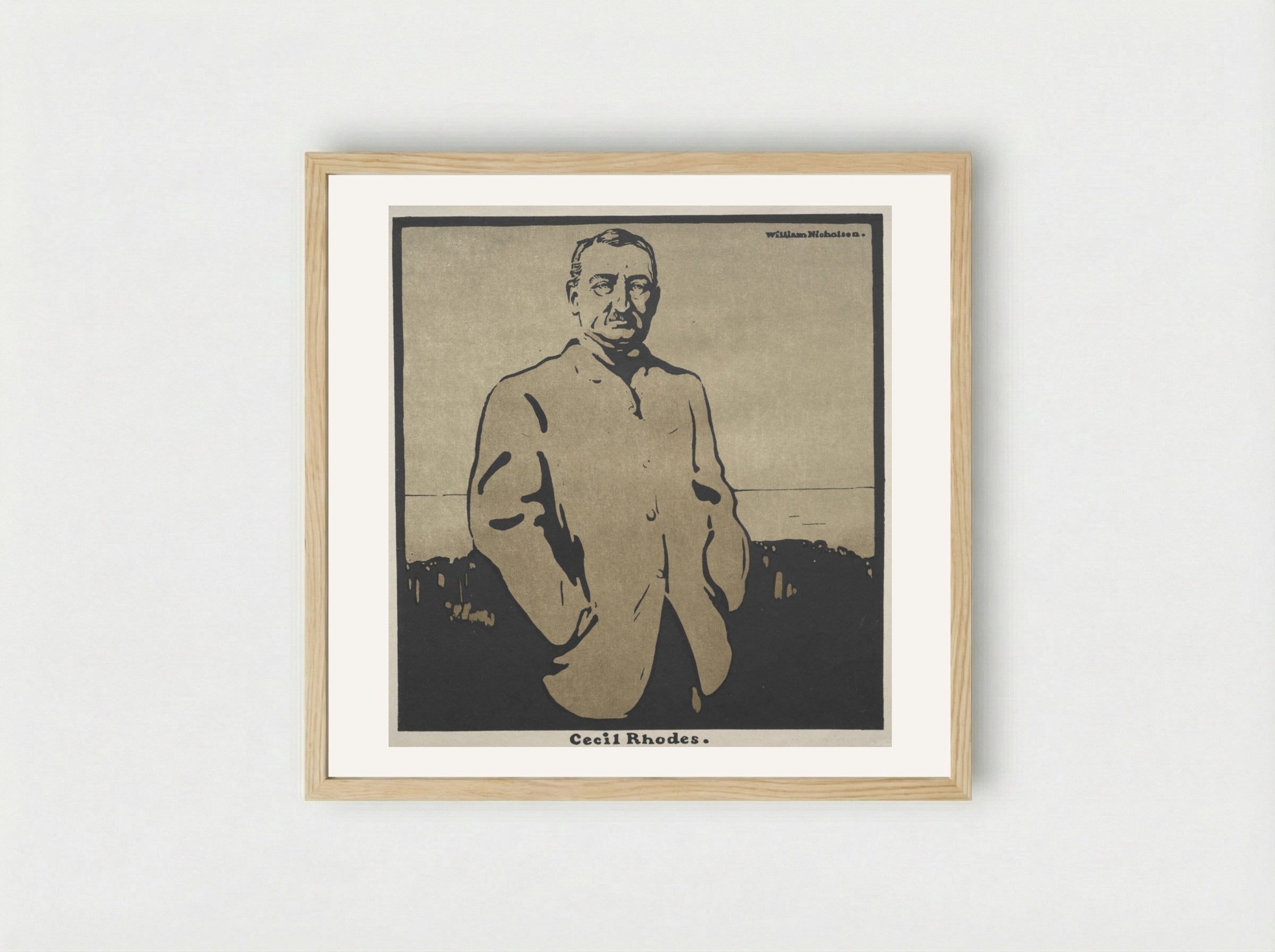 Cecil Rhodes - William Nicholson - Framed Print Wood