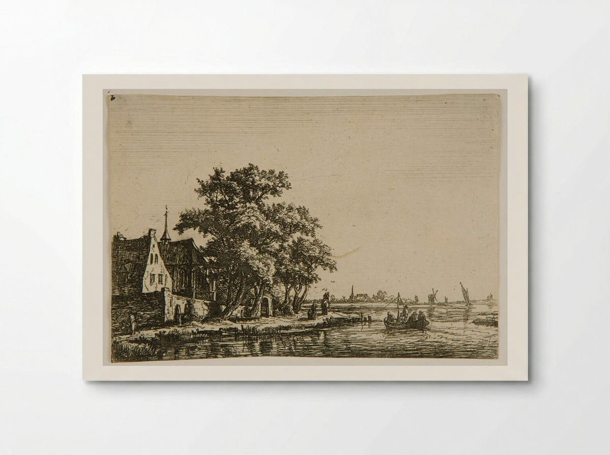 Cemetery at the Edge of the Water - Anthonie Waterloo - Poster