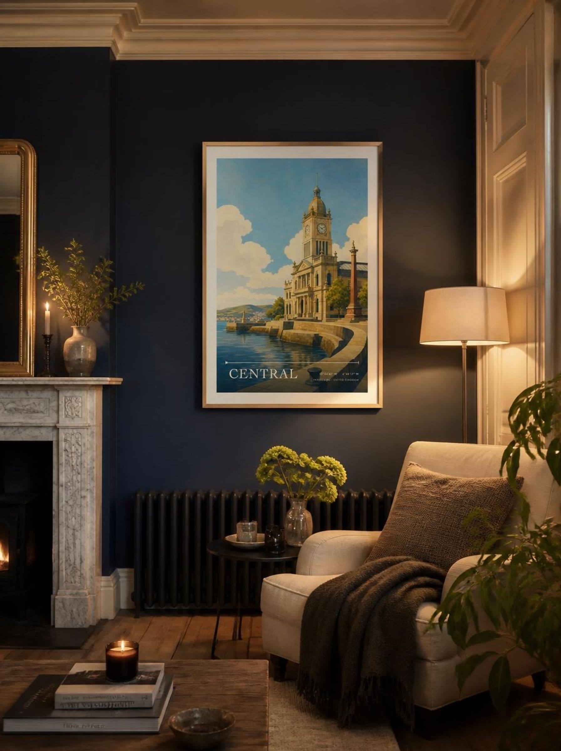 Central Inverclyde United Kingdom Travel Poster - Lifestyle
