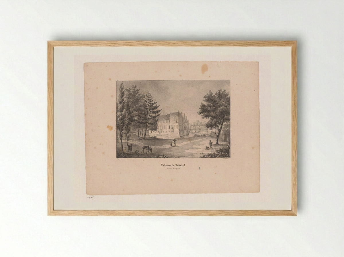 Château de Twickel - Jean Baptiste Ambroise Marcellin Jobard - Framed Print Wood