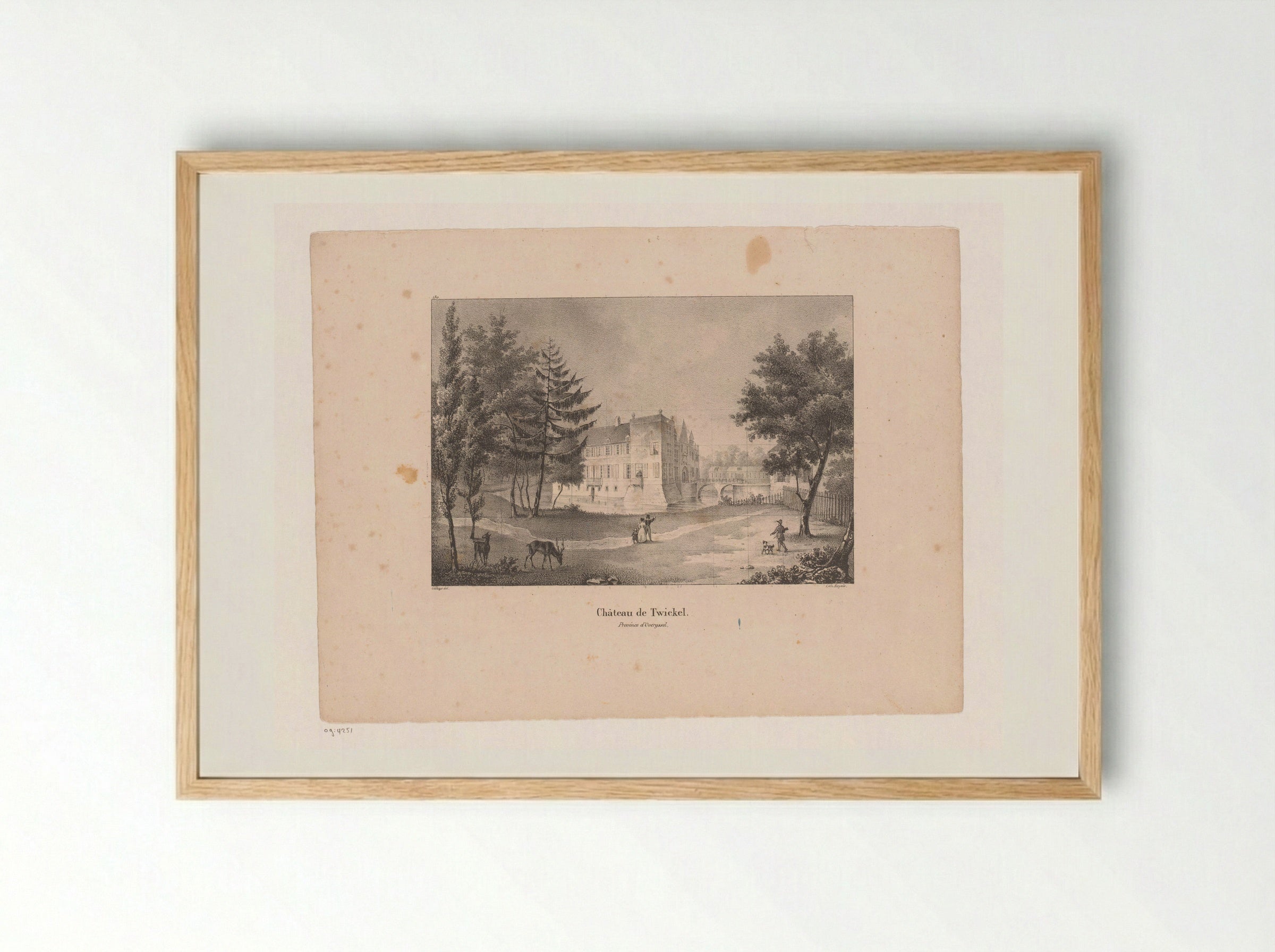 Château de Twickel - Jean Baptiste Ambroise Marcellin Jobard - Framed Print Wood