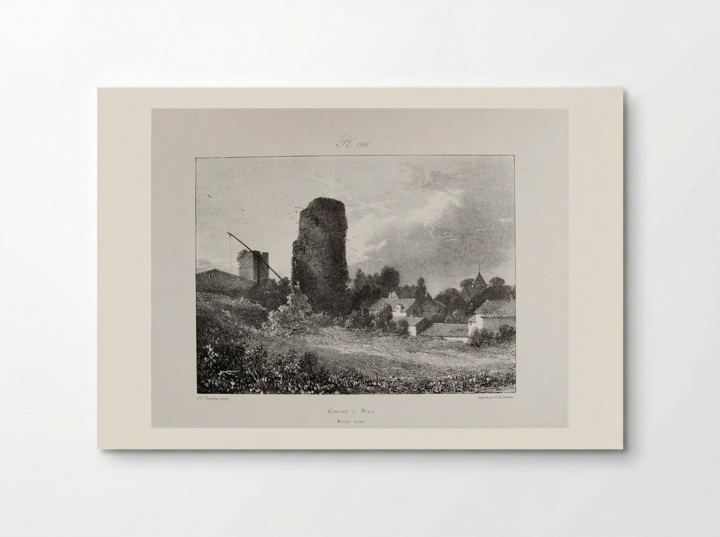 Château de Verce - James Duffield Harding - Poster
