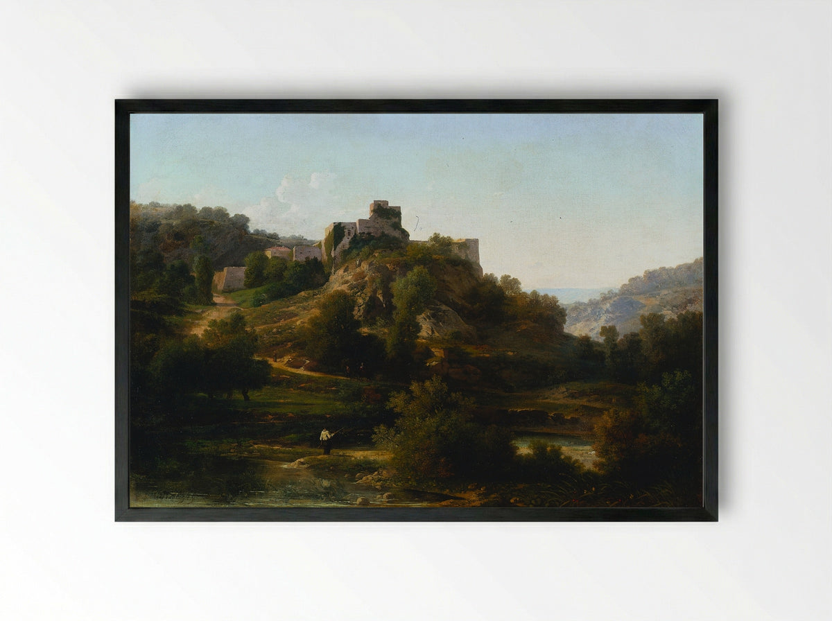Châteauvieux-sur-Suran - Antoine-Claude Ponthus-Cinier - Framed Print Black