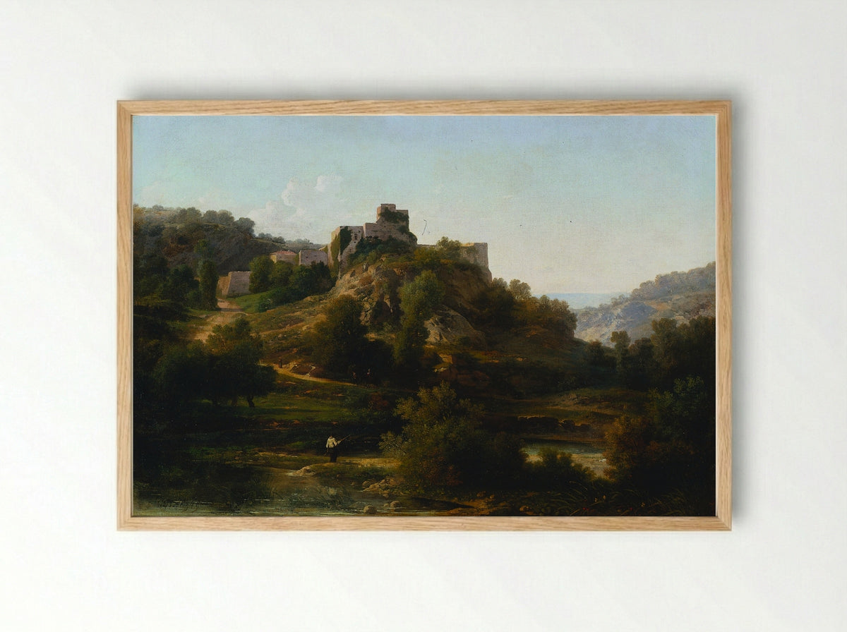 Châteauvieux-sur-Suran - Antoine-Claude Ponthus-Cinier - Framed Print Wood