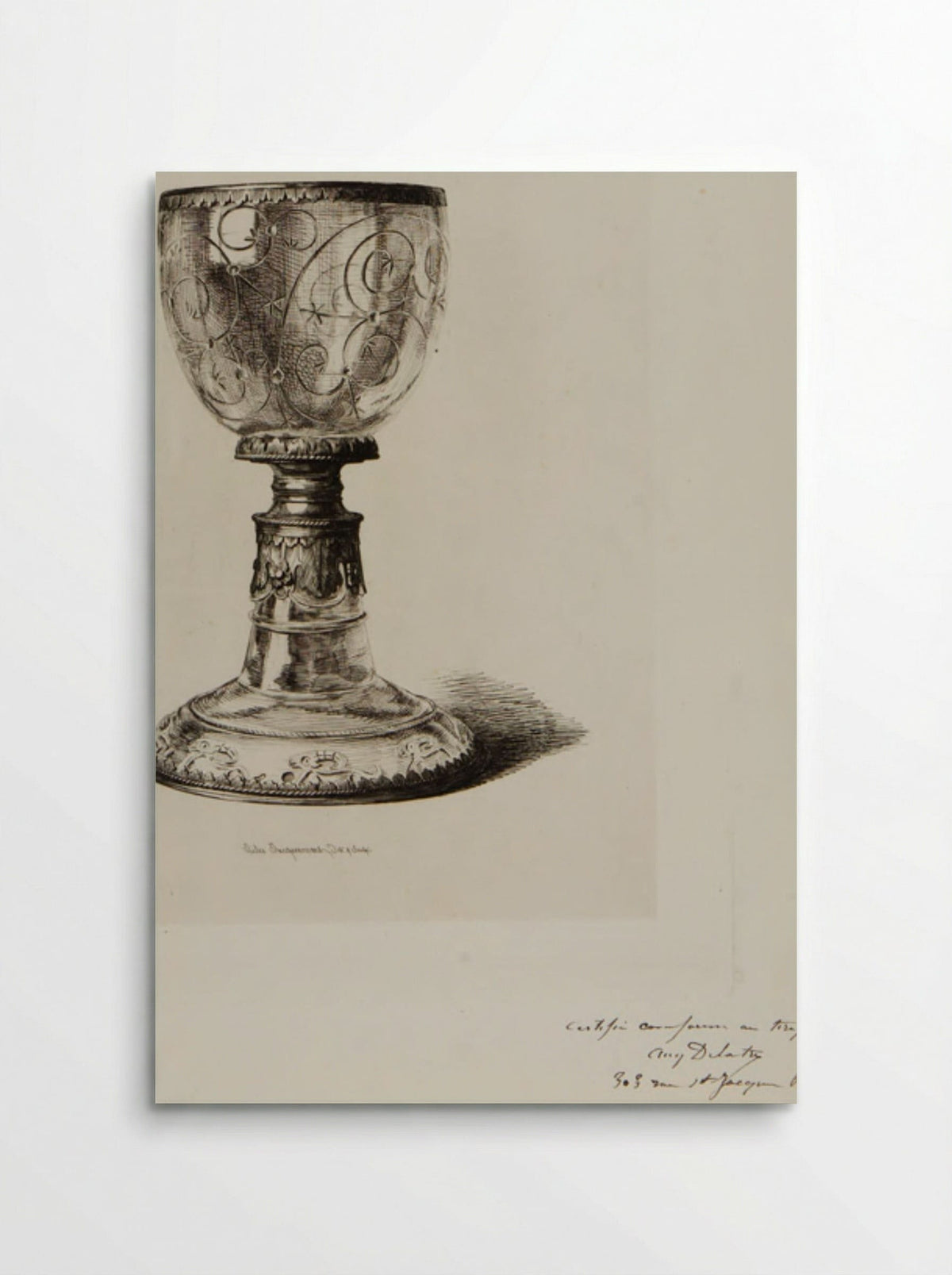Chalice of Rock-Crystal - Jules Ferdinand Jacquemart - Poster