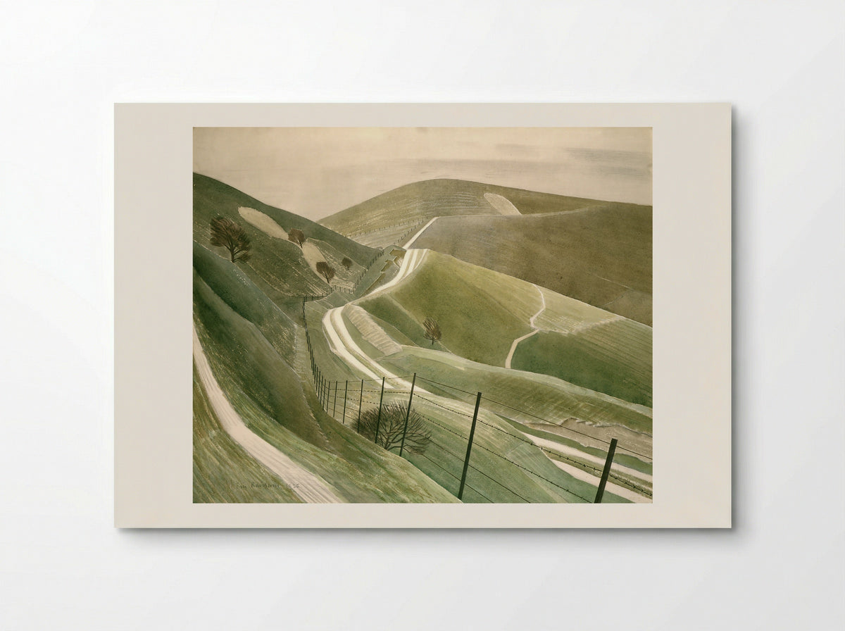 Chalk Paths - Eric Ravilious - Poster
