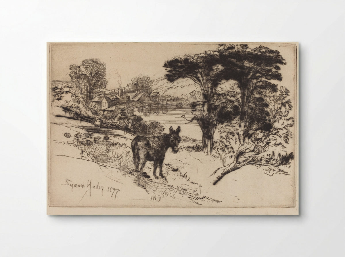 Challow Farm - Francis Seymour Haden - Poster