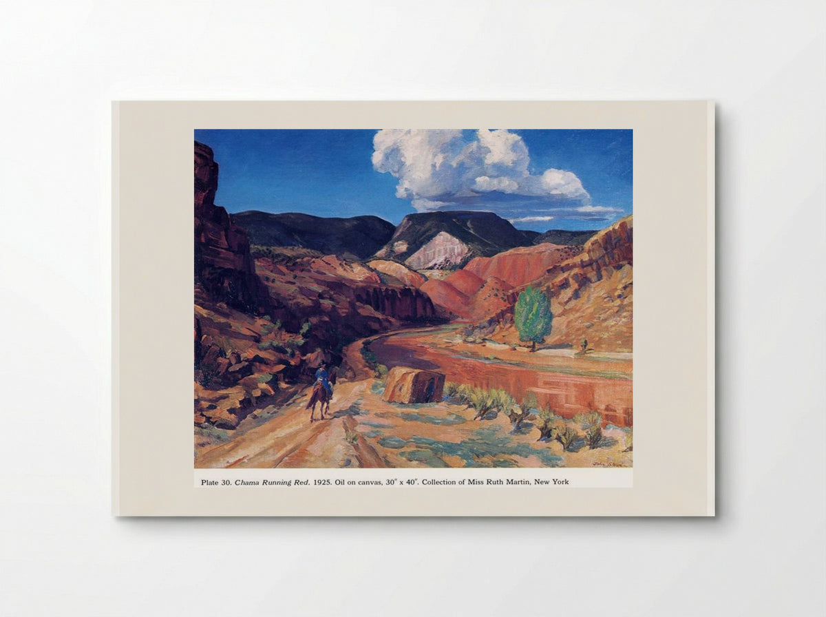 Chama Running Red - John French Sloan - Poster