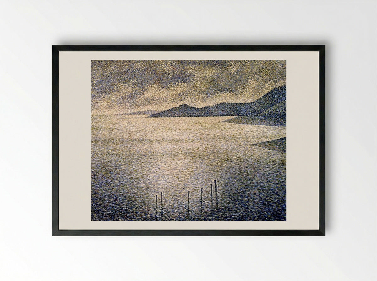 Channel Coast - Théo van Rysselberghe - Framed Print Black