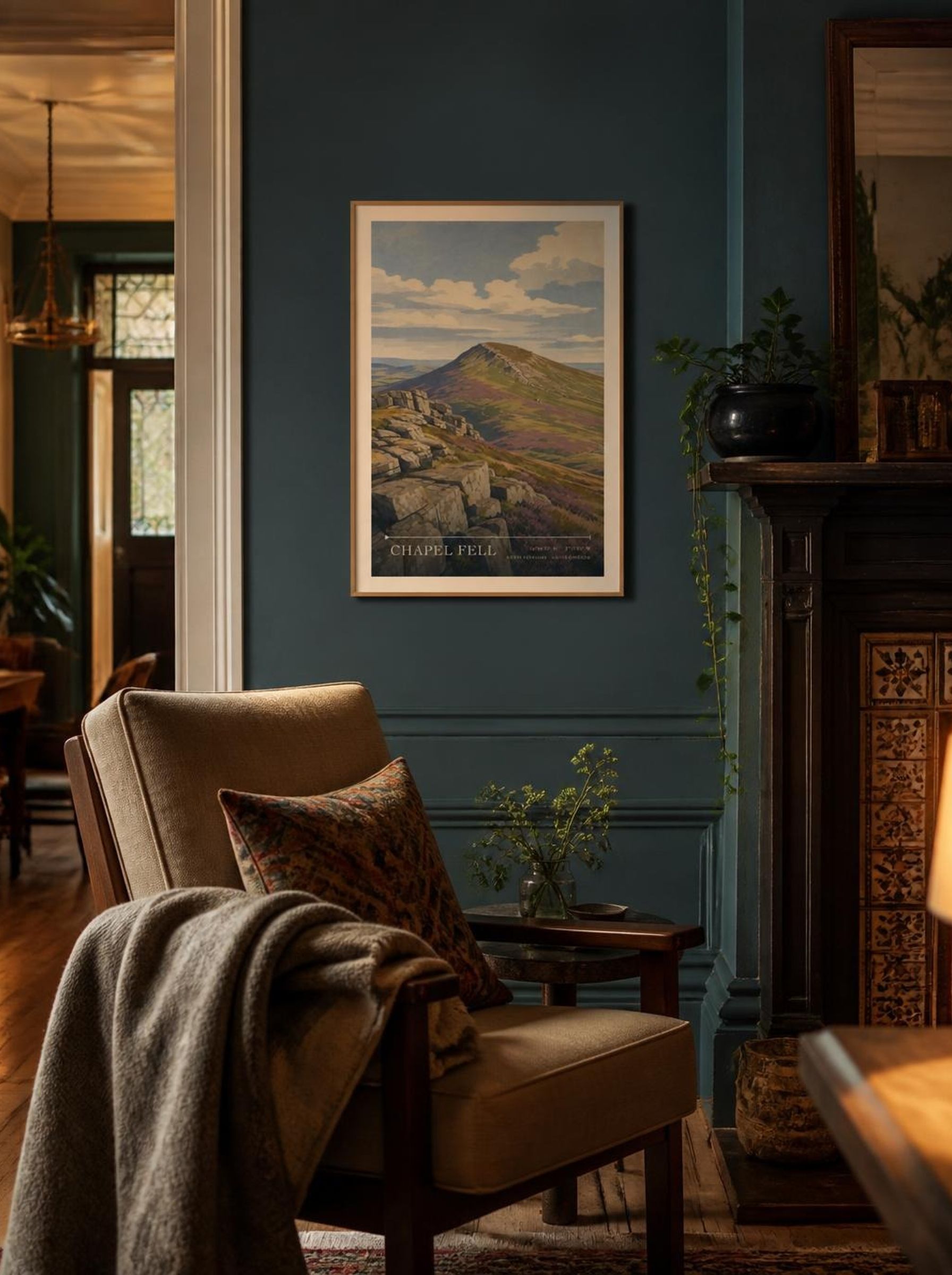 Chapel Fell North Yorkshire United Kingdom Travel Poster - Lifestyle