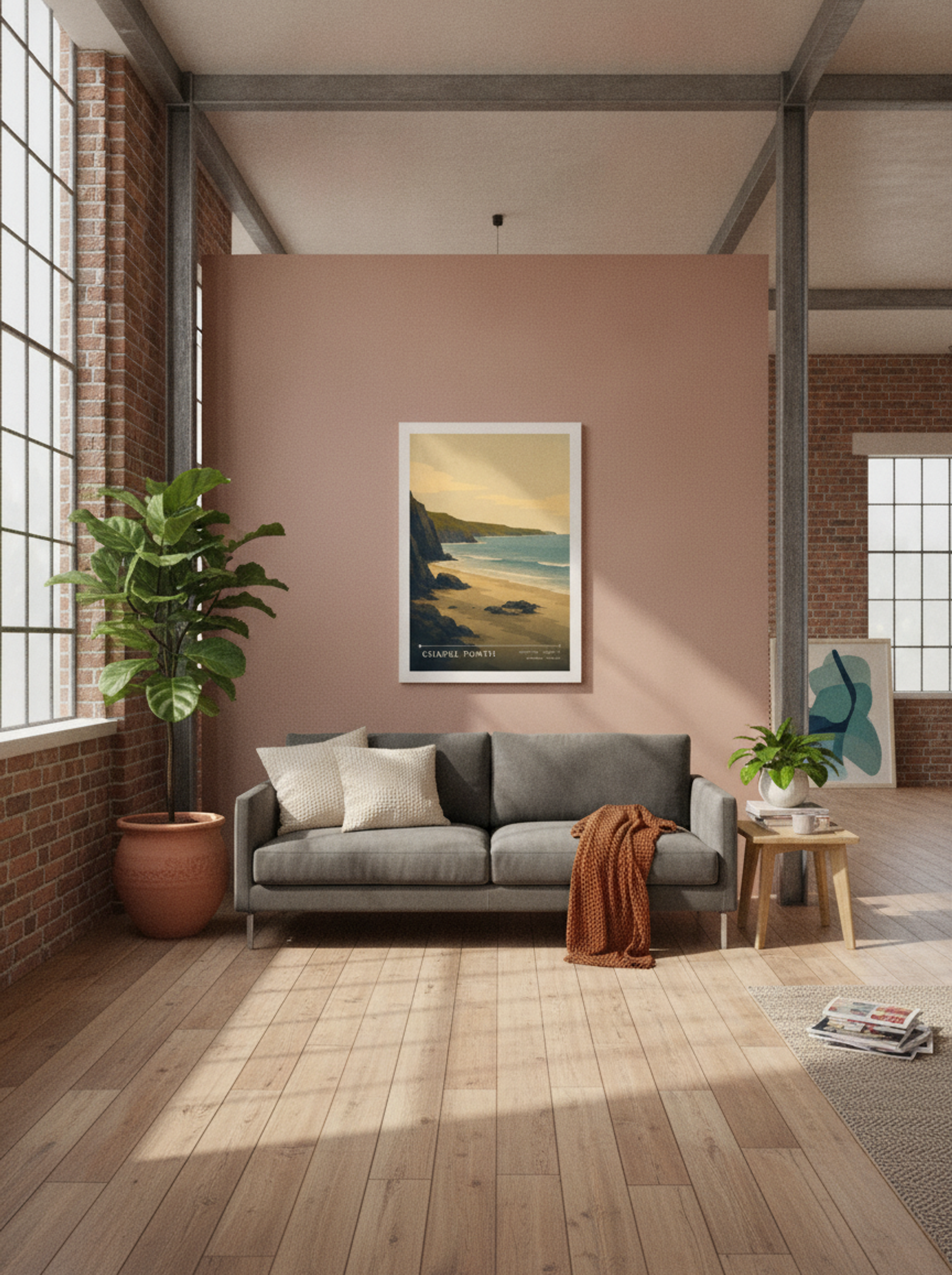 Chapel Porth Cornwall England Travel Poster - Lifestyle