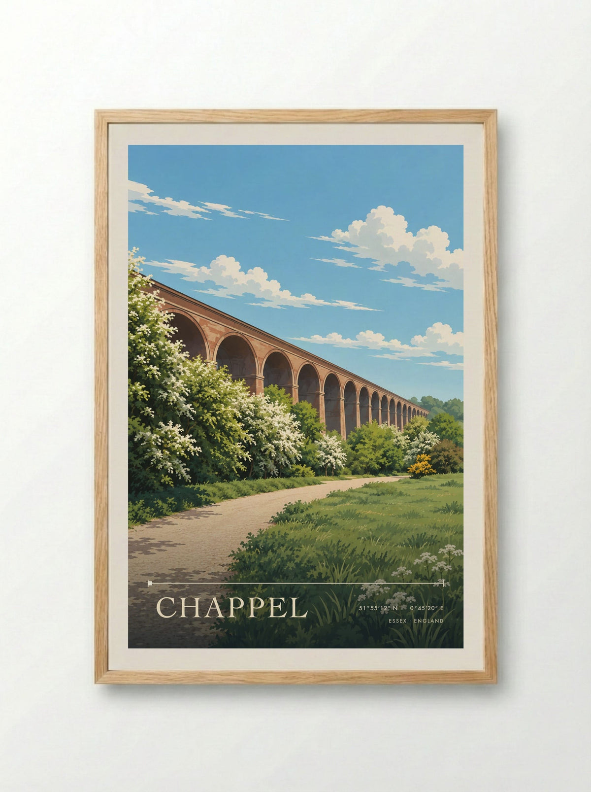 Chappel, Essex | Travel Poster - Framed Print Wood