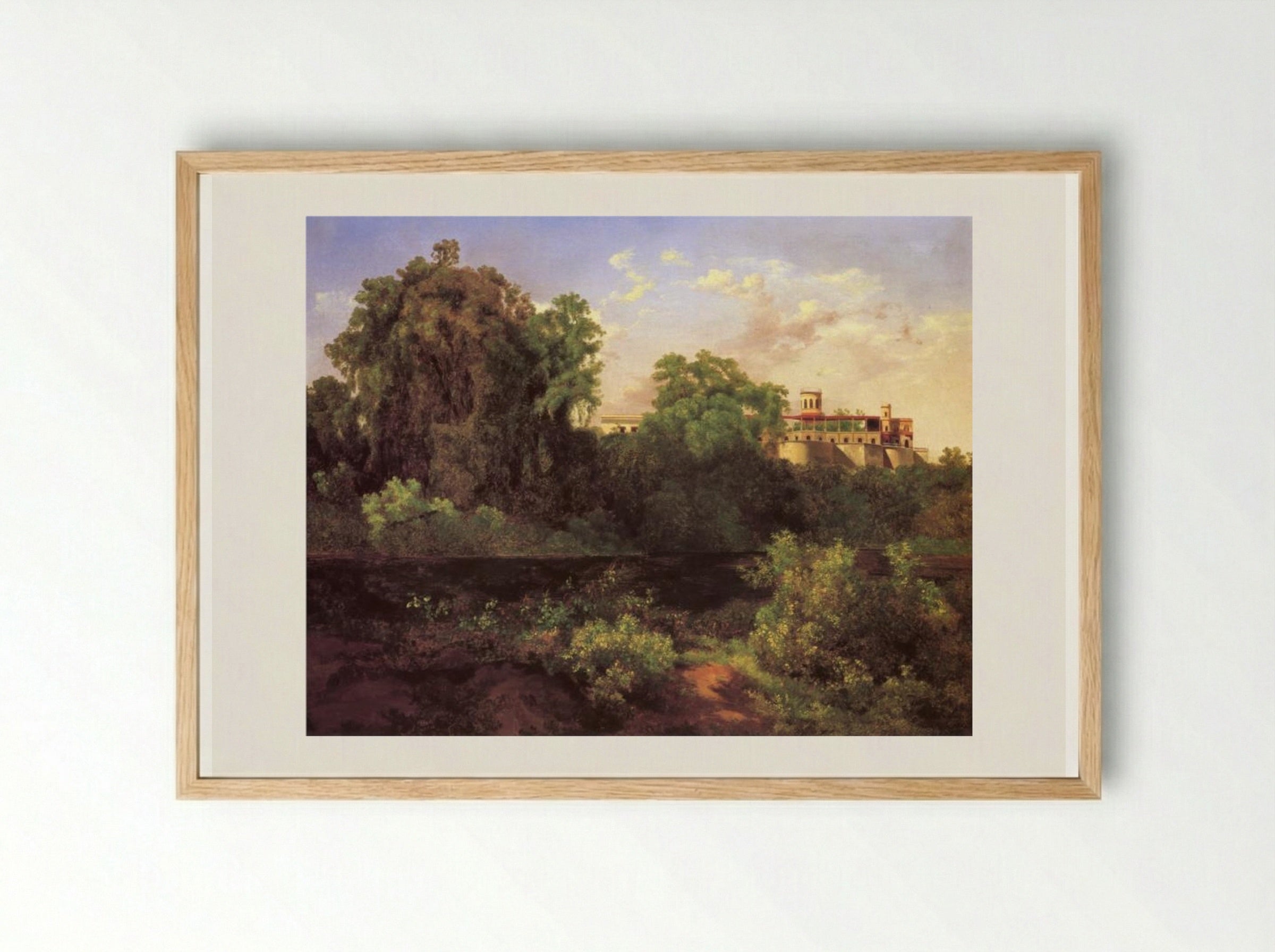 Chapultepec - José María Velasco - Framed Print Wood