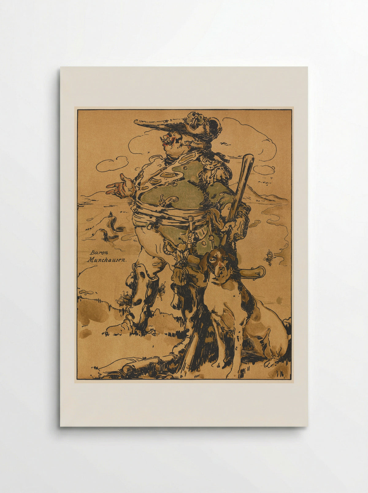 Characters of Romance: Baron Munchausen - William Nicholson - Poster