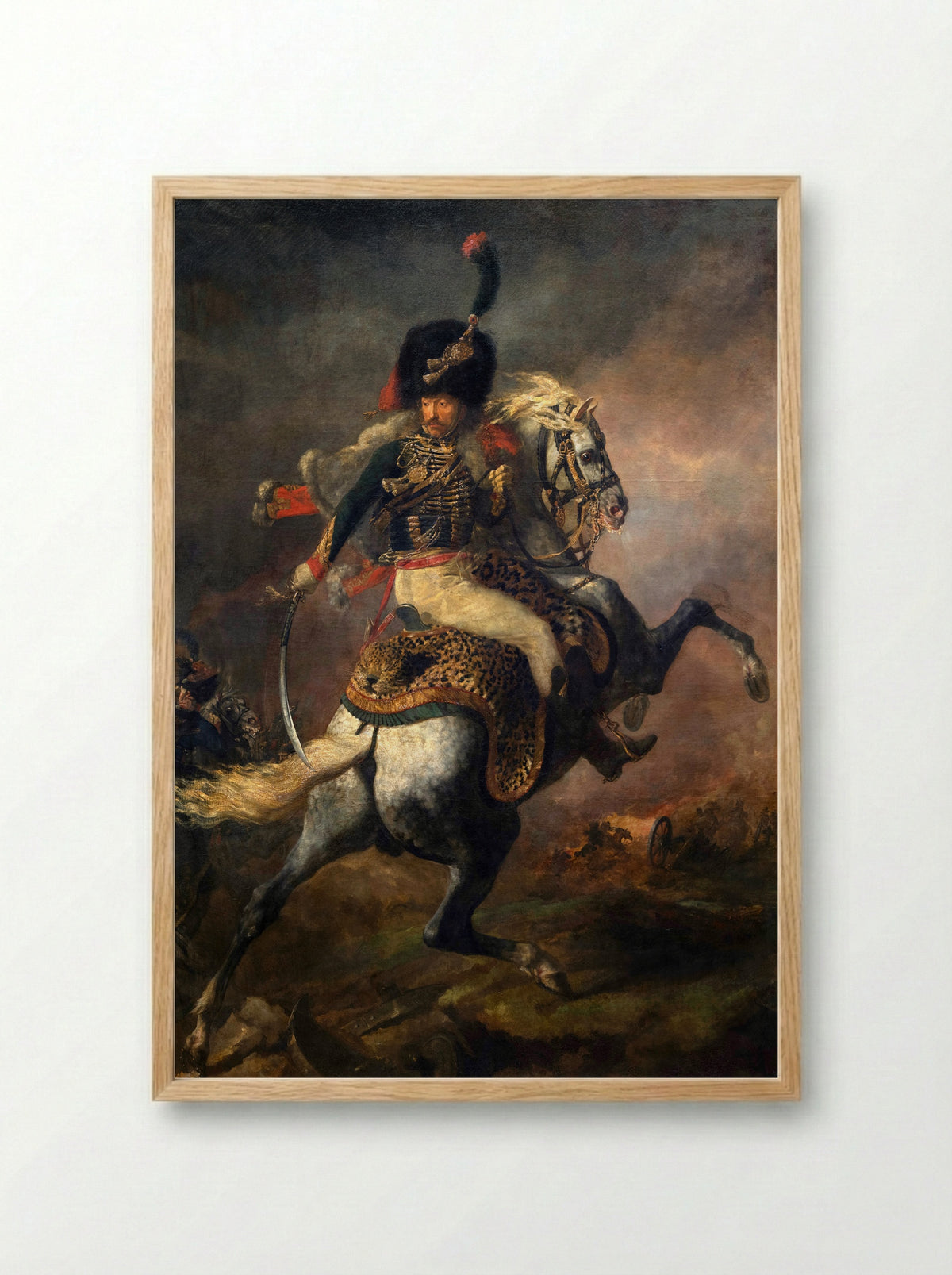 Charging Chasseur - Théodore Géricault - Framed Print Wood
