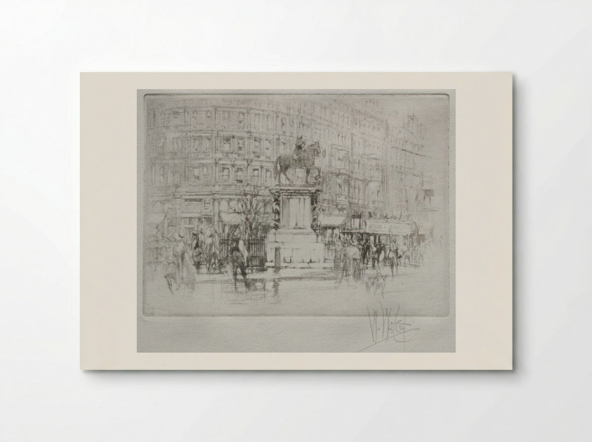 Charing Cross: The Statue of Charles I - William Walcot - Poster