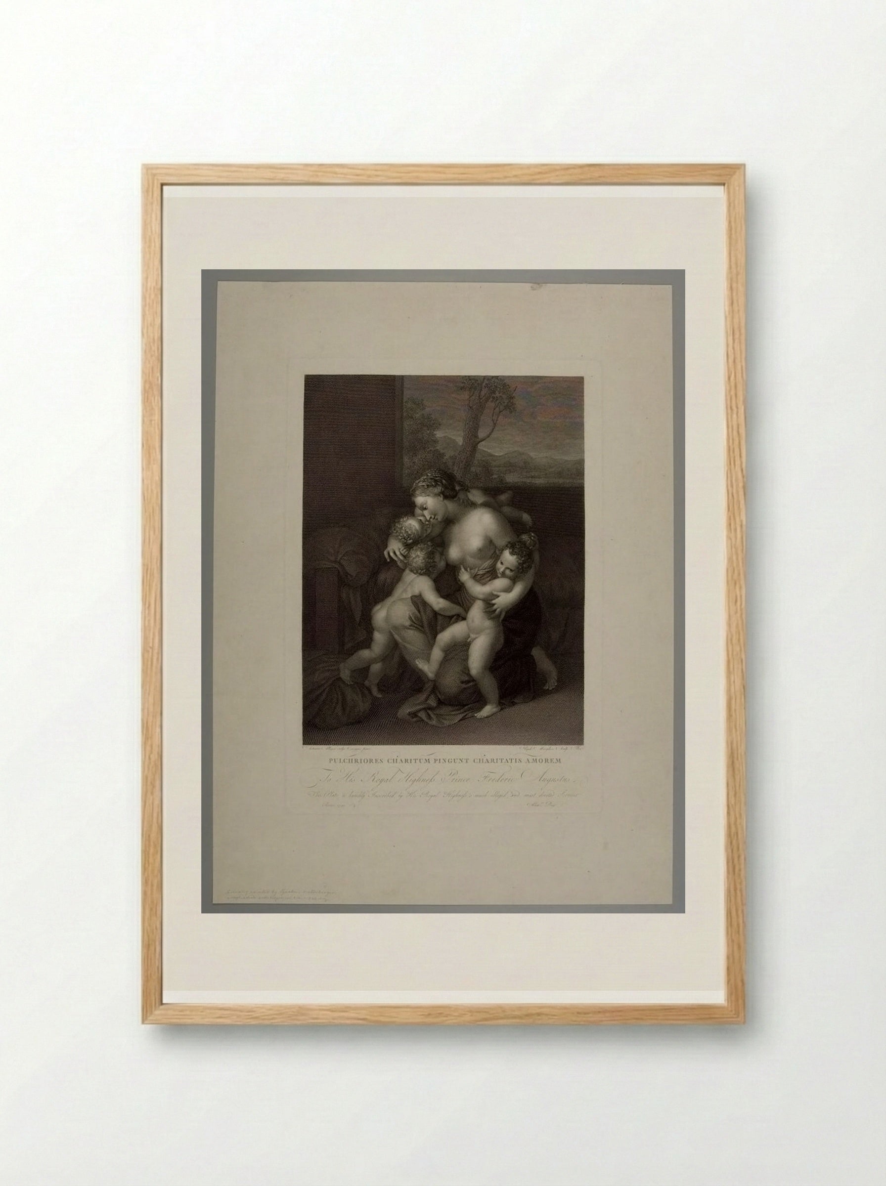 Charity - Raphael Morghen - Framed Print Wood