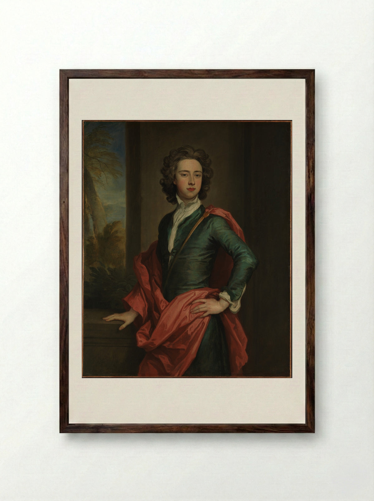 Charles Beauclerk, 1st Duke of St Albans - Sir Godfrey Kneller - Framed Print Dark Wood