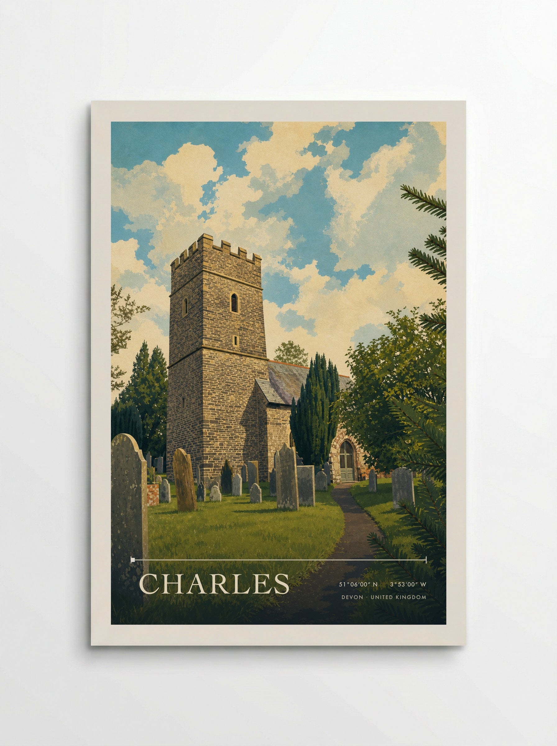 Charles Devon United Kingdom Travel Poster - Poster