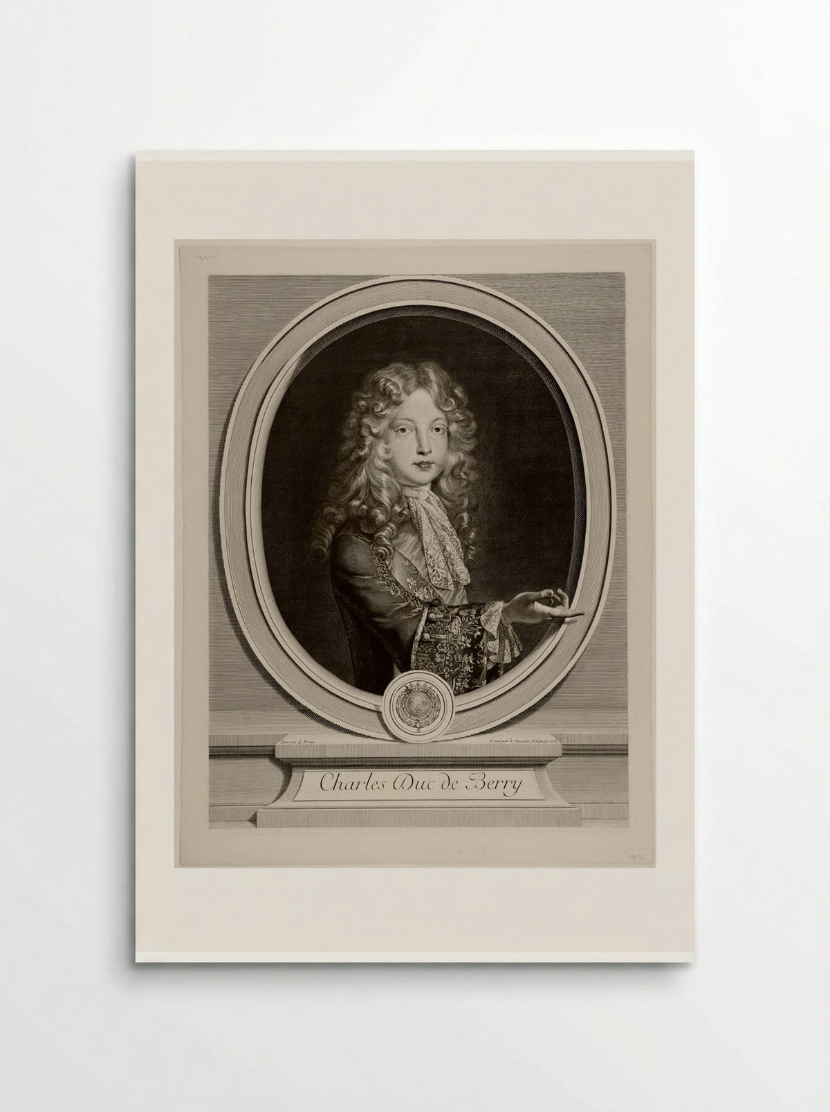 Charles, Duc de Berry - Gérard Edelinck - Poster