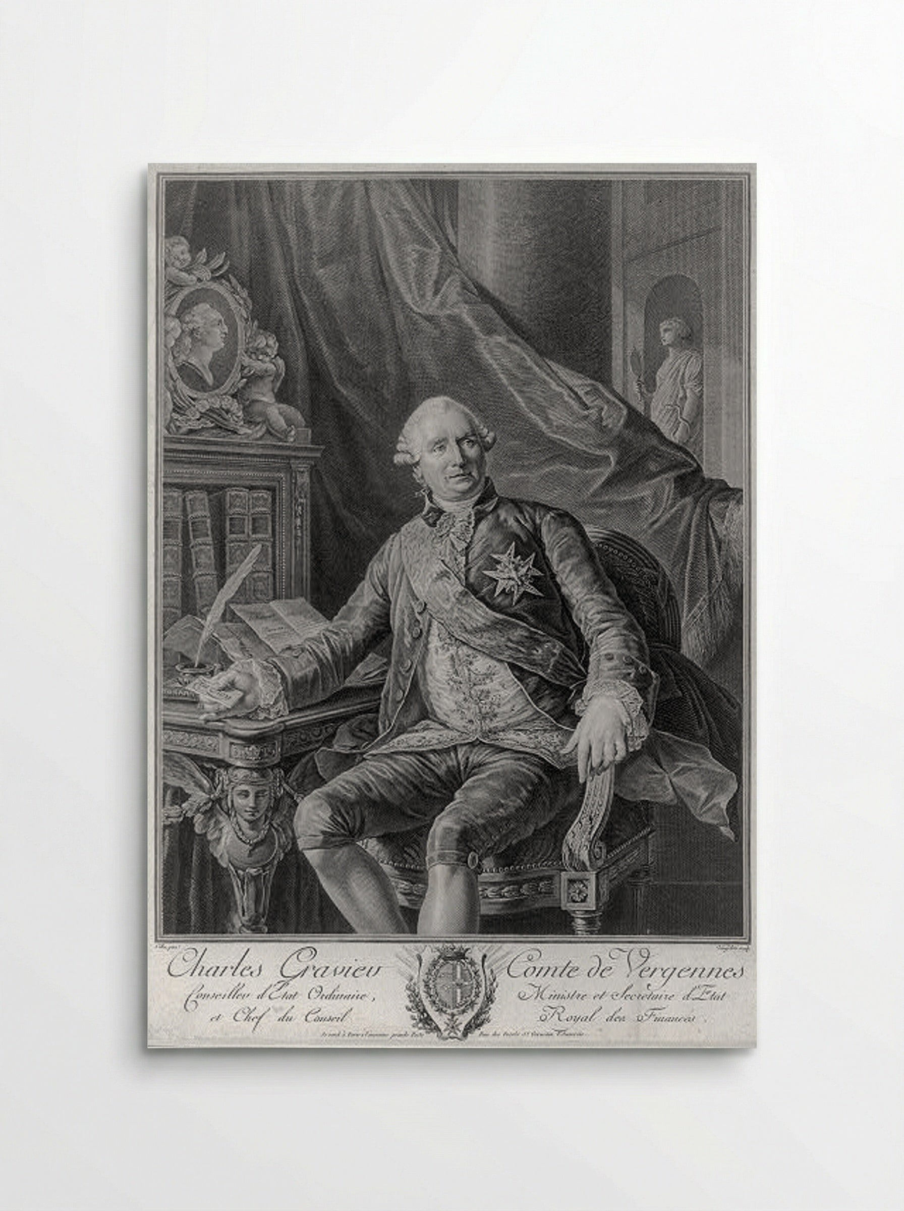 Charles Gravier, Comte de Vergennes - Vincenzo Vangelisti - Poster