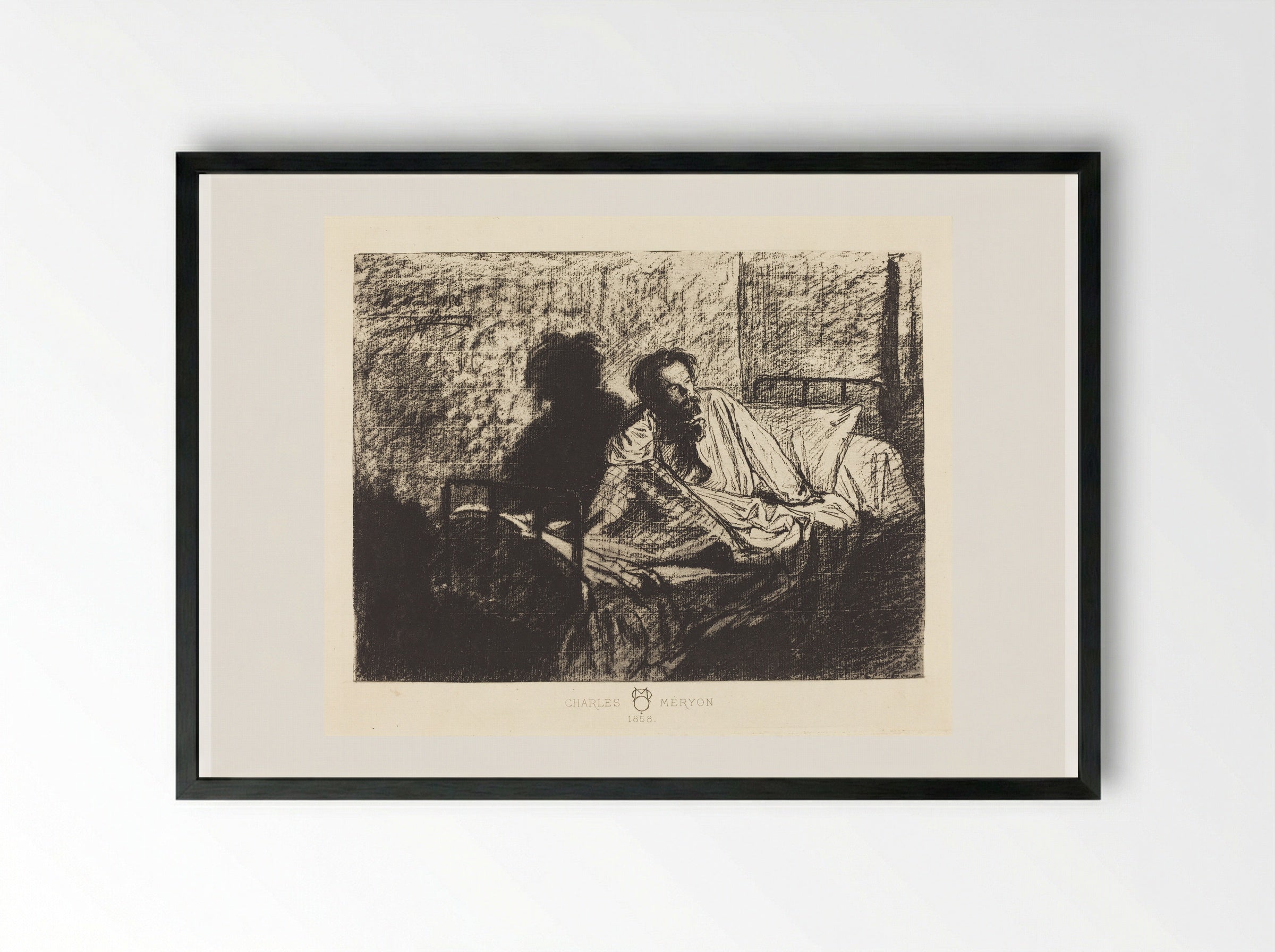 Charles Meryon - Léopold Flameng - Framed Print Black