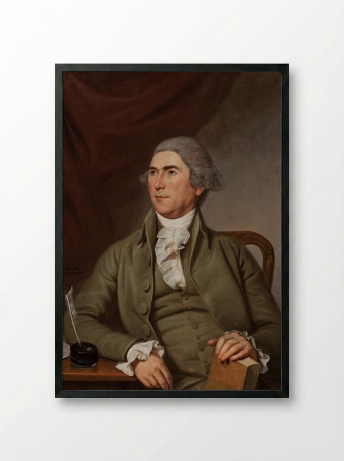 Charles Pettit - Charles Willson Peale - Framed Print Black