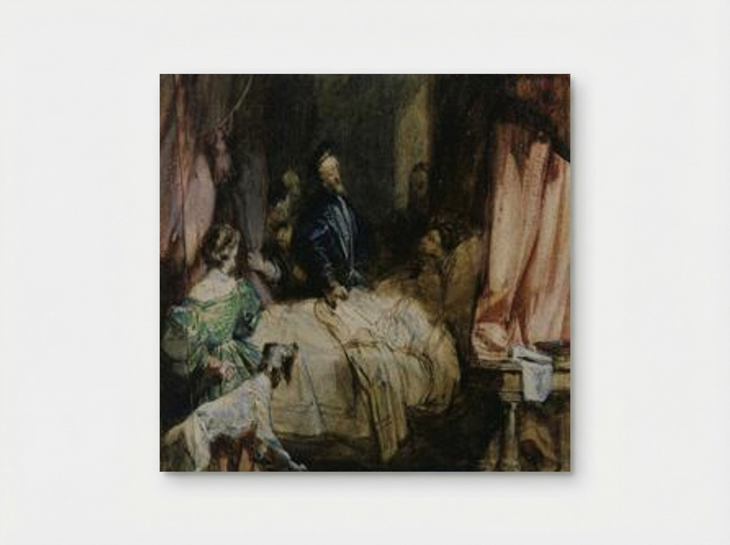 Charles V visits Francis I after the Battle of Pavia - Richard Parkes Bonington - Poster