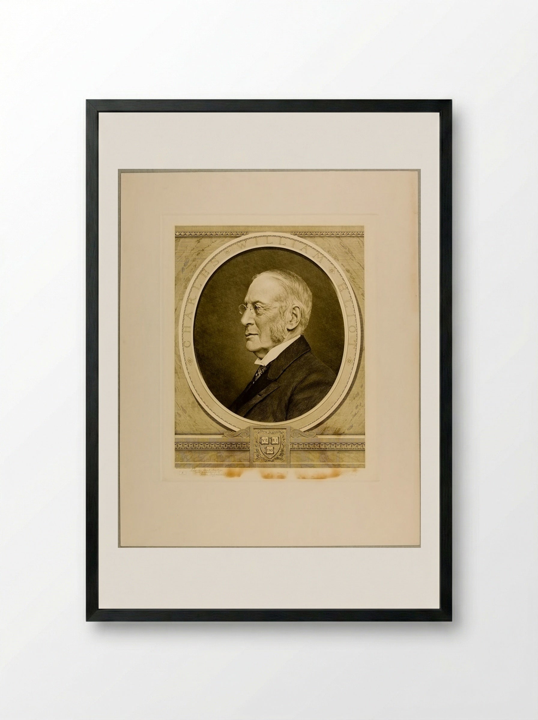Charles William Eliot - Sidney L. Smith - Framed Print Black