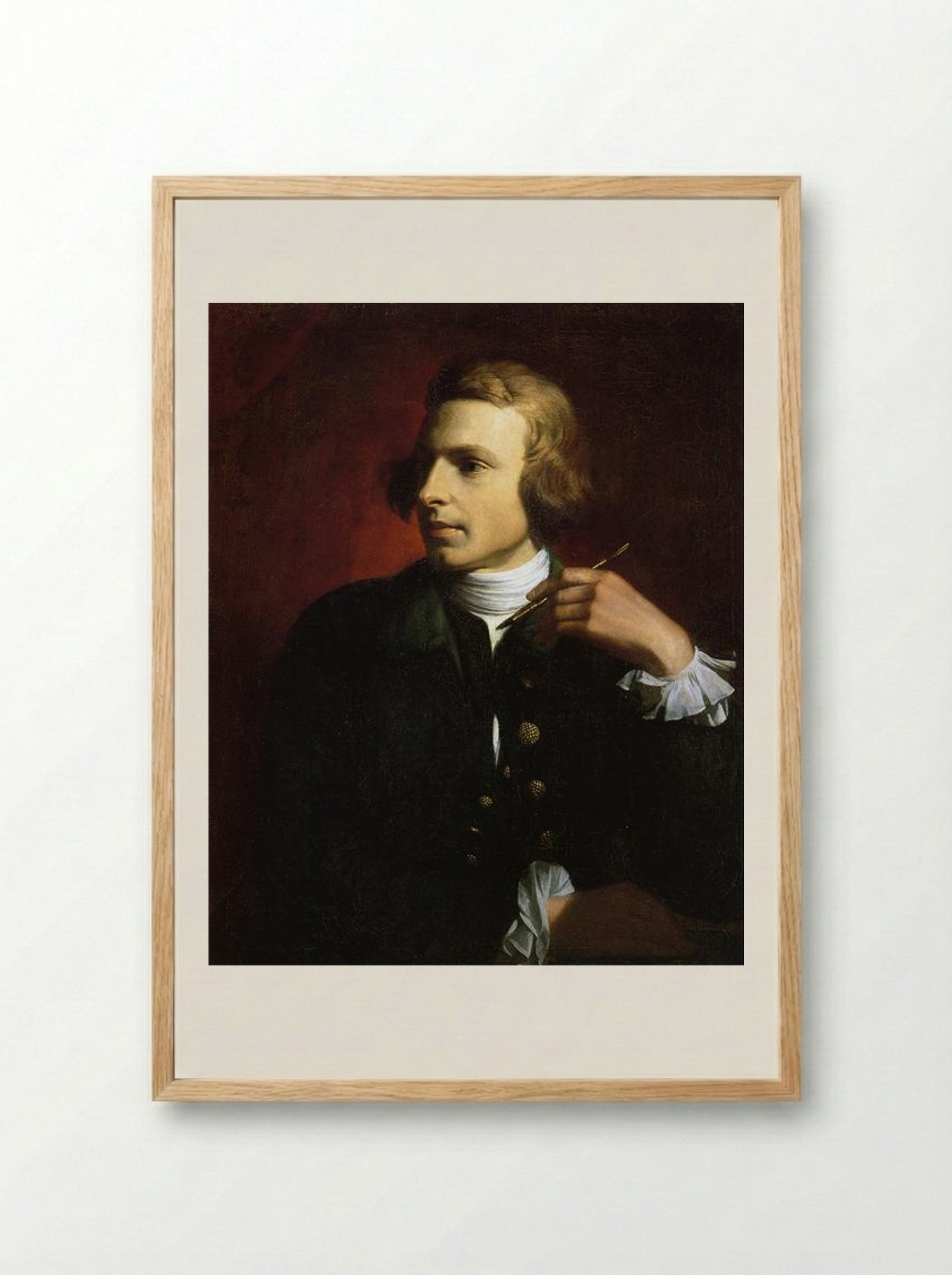 Charles Willson Peale - Benjamin West - Framed Print Wood