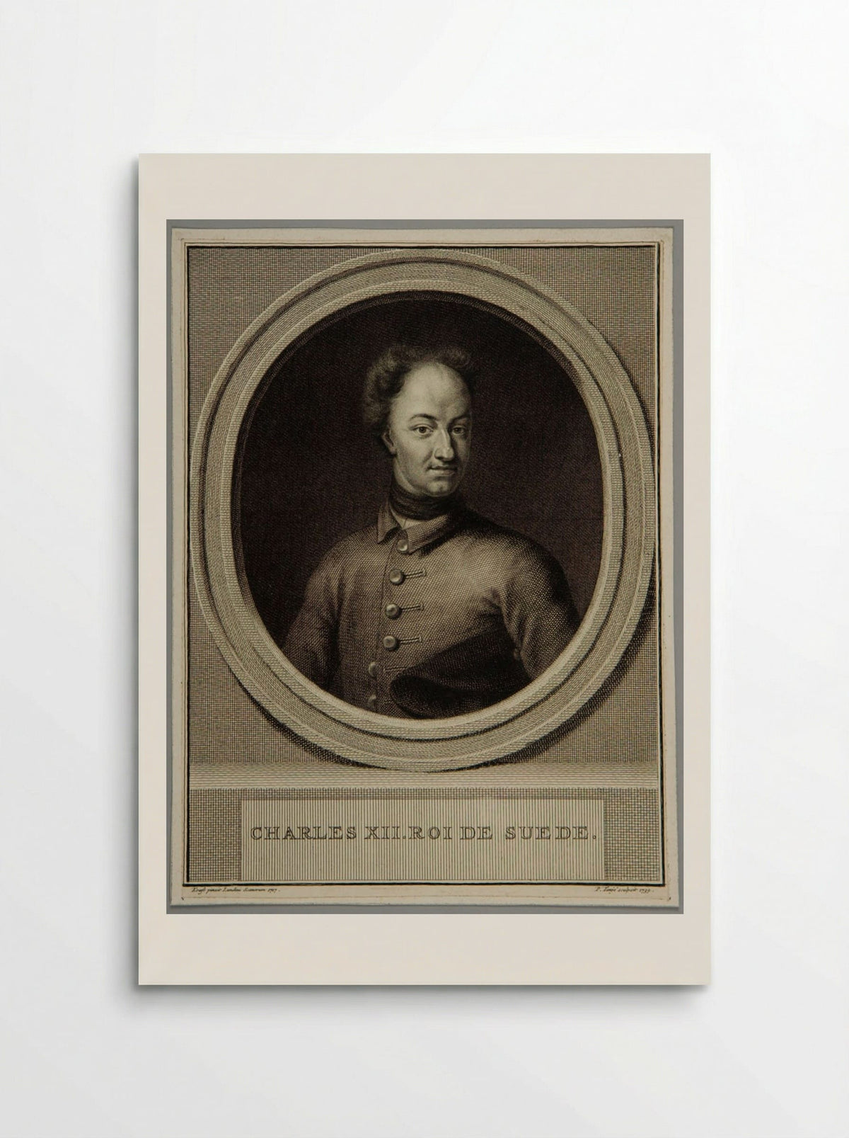 Charles XII, King of Sweden - Pieter Tanjé - Poster