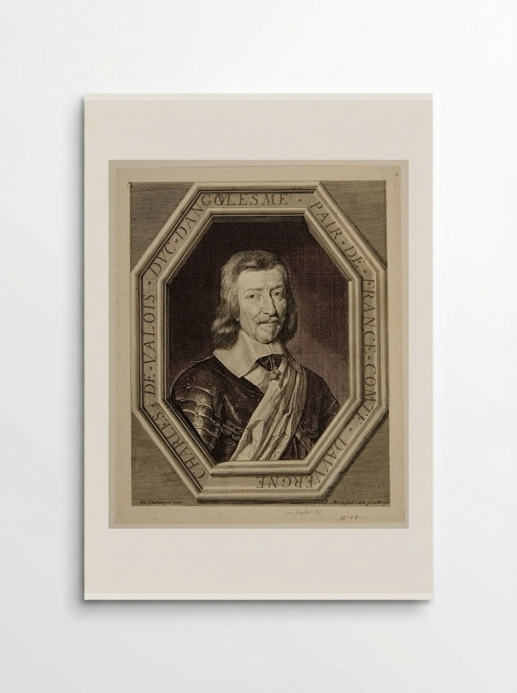 Charles de Valois, Duc d'Angoulême - Jean Morin - Poster