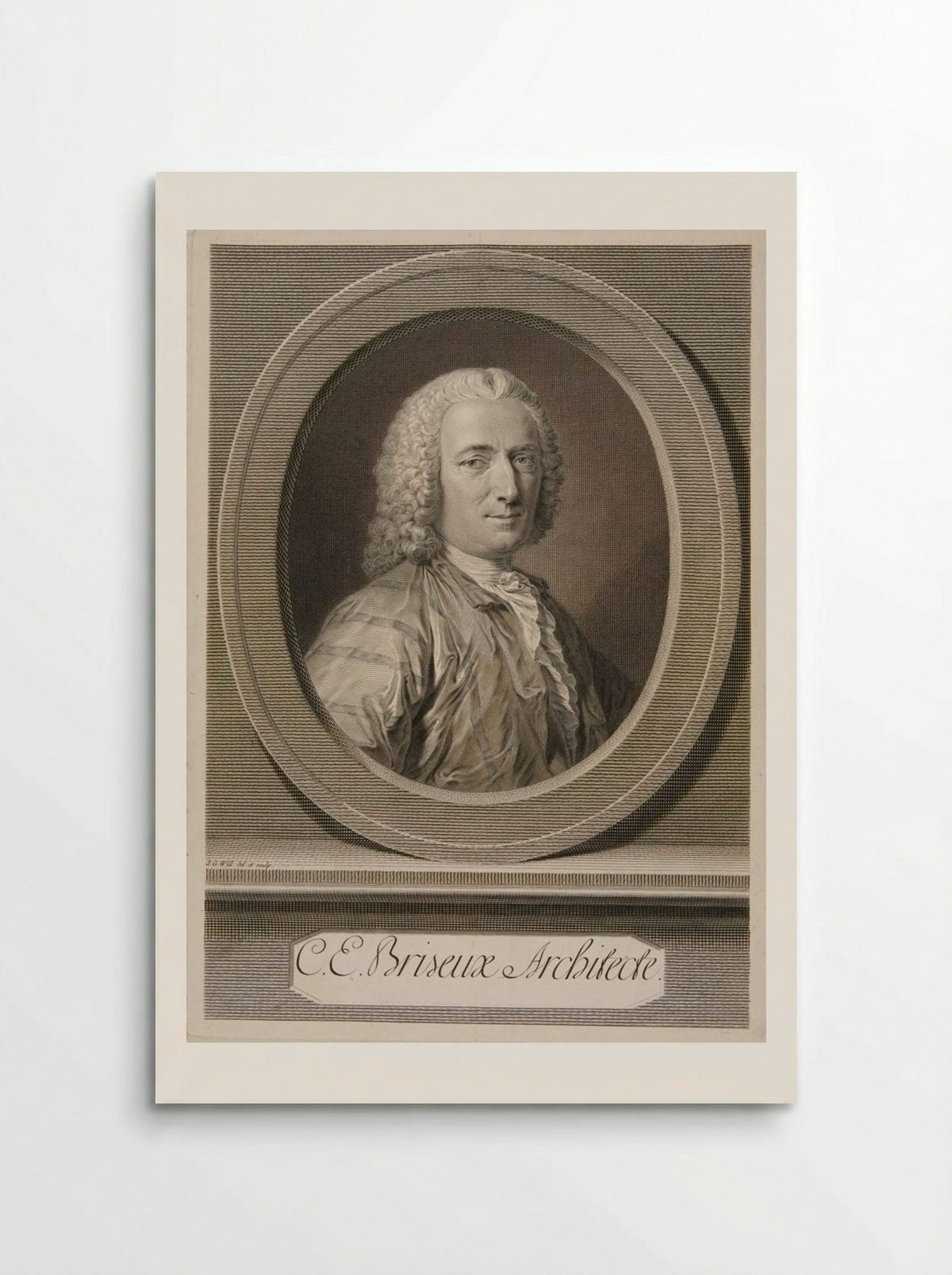 Charles Étienne Briseux - Johann Georg Wille - Poster