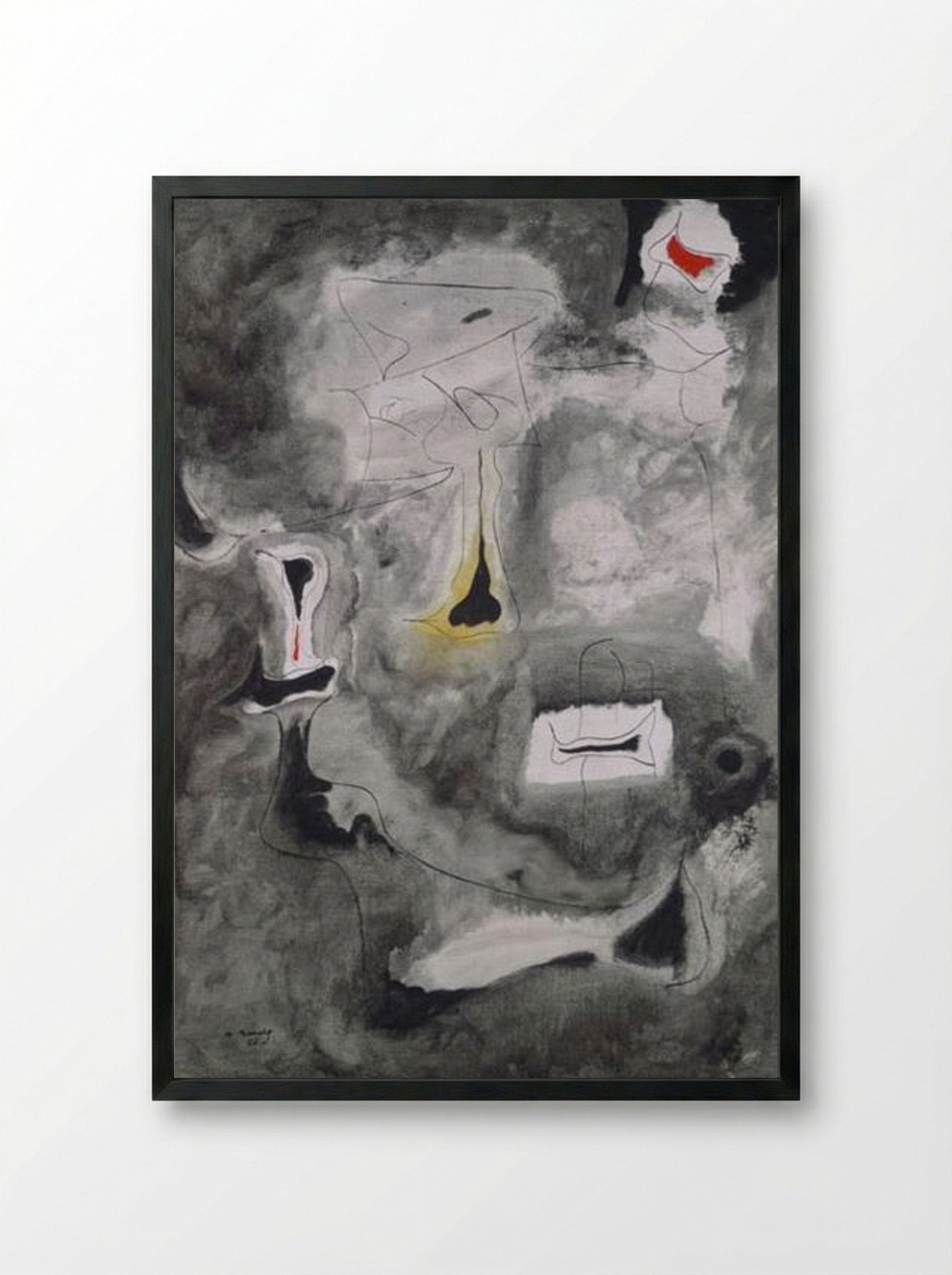Charred Beloved II - Arshile Gorky - Framed Print Black
