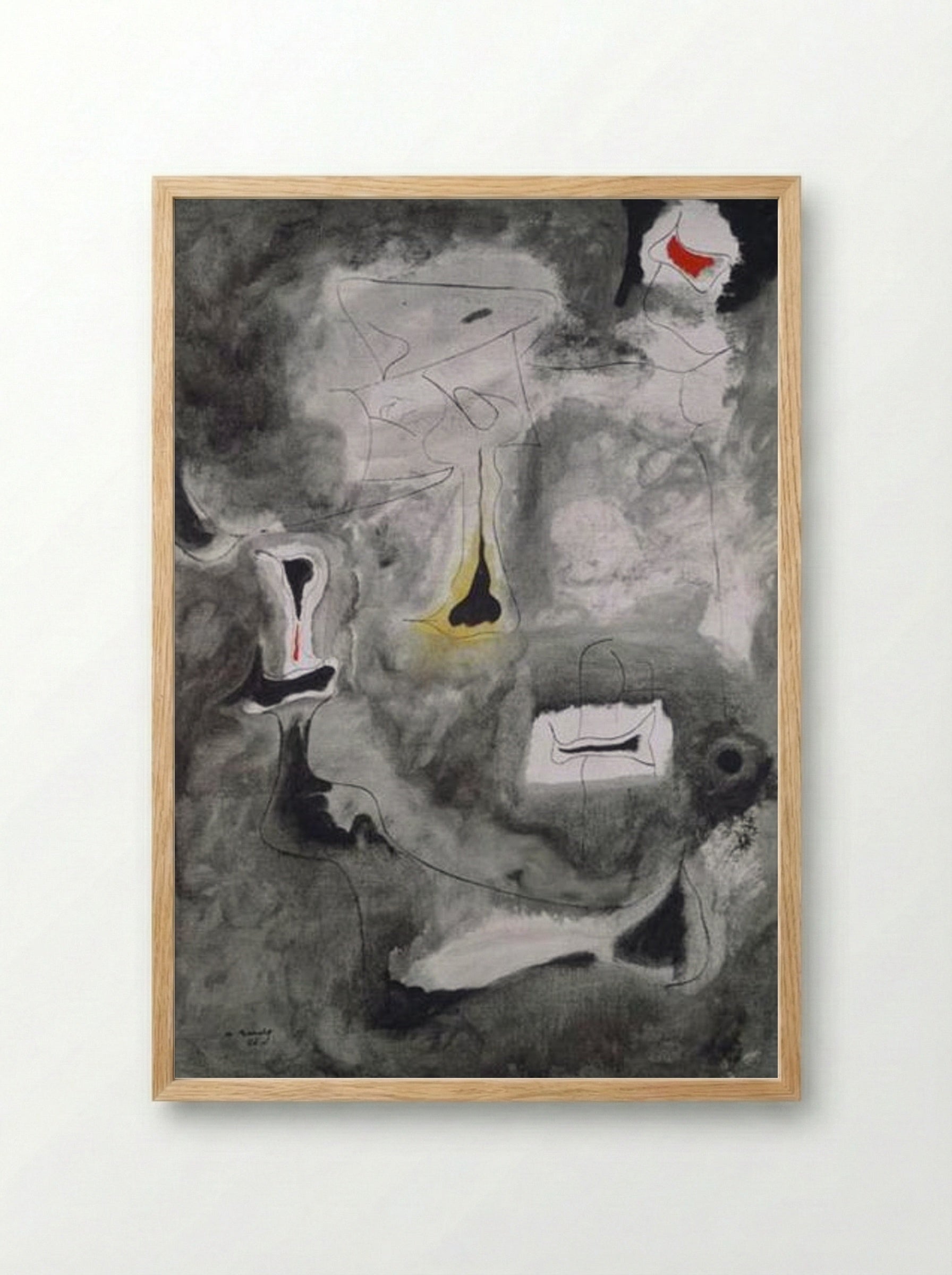 Charred Beloved II - Arshile Gorky - Framed Print Wood
