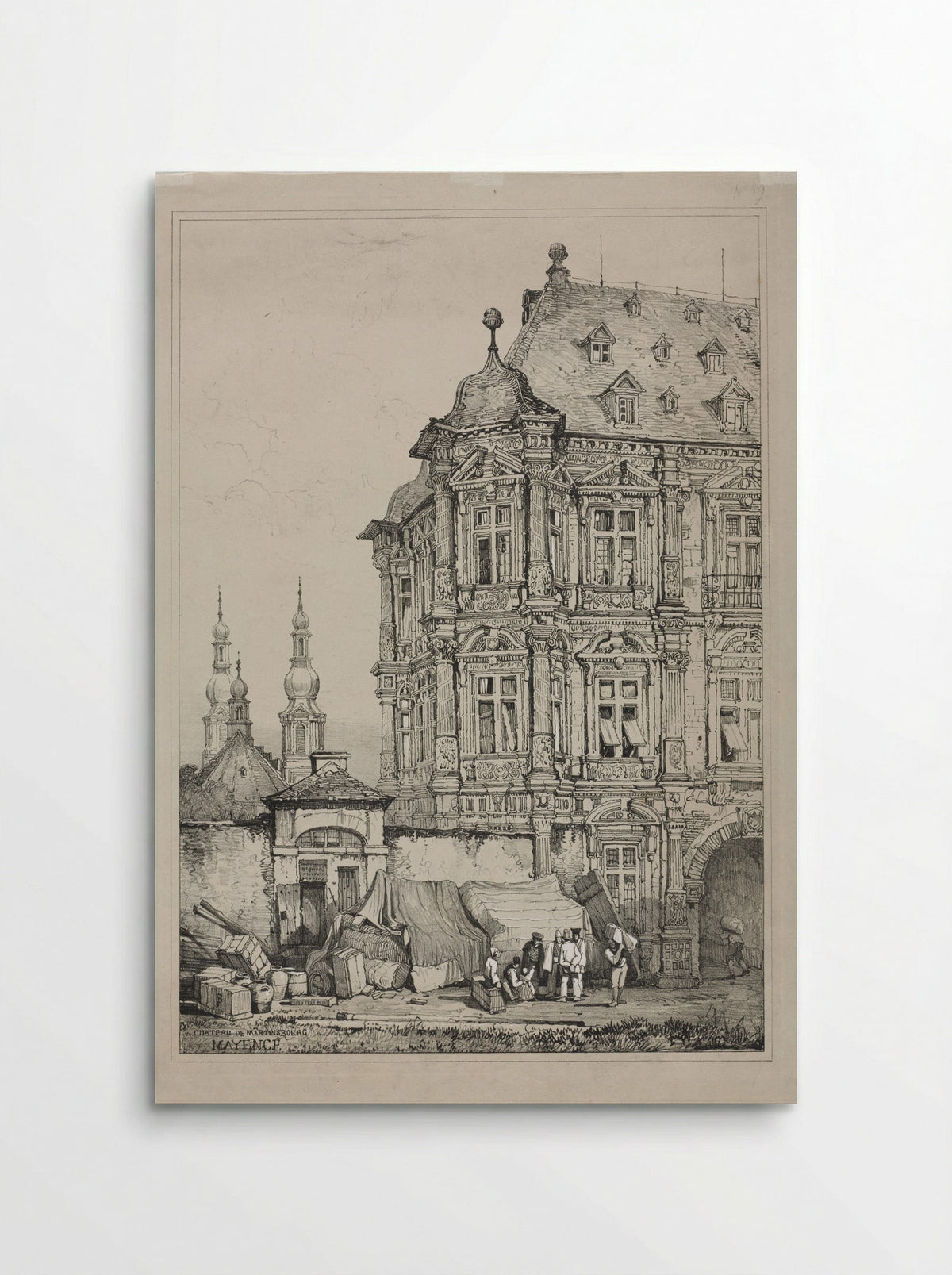 Chateau de Martinsbourg, Mayence - Samuel Prout - Poster