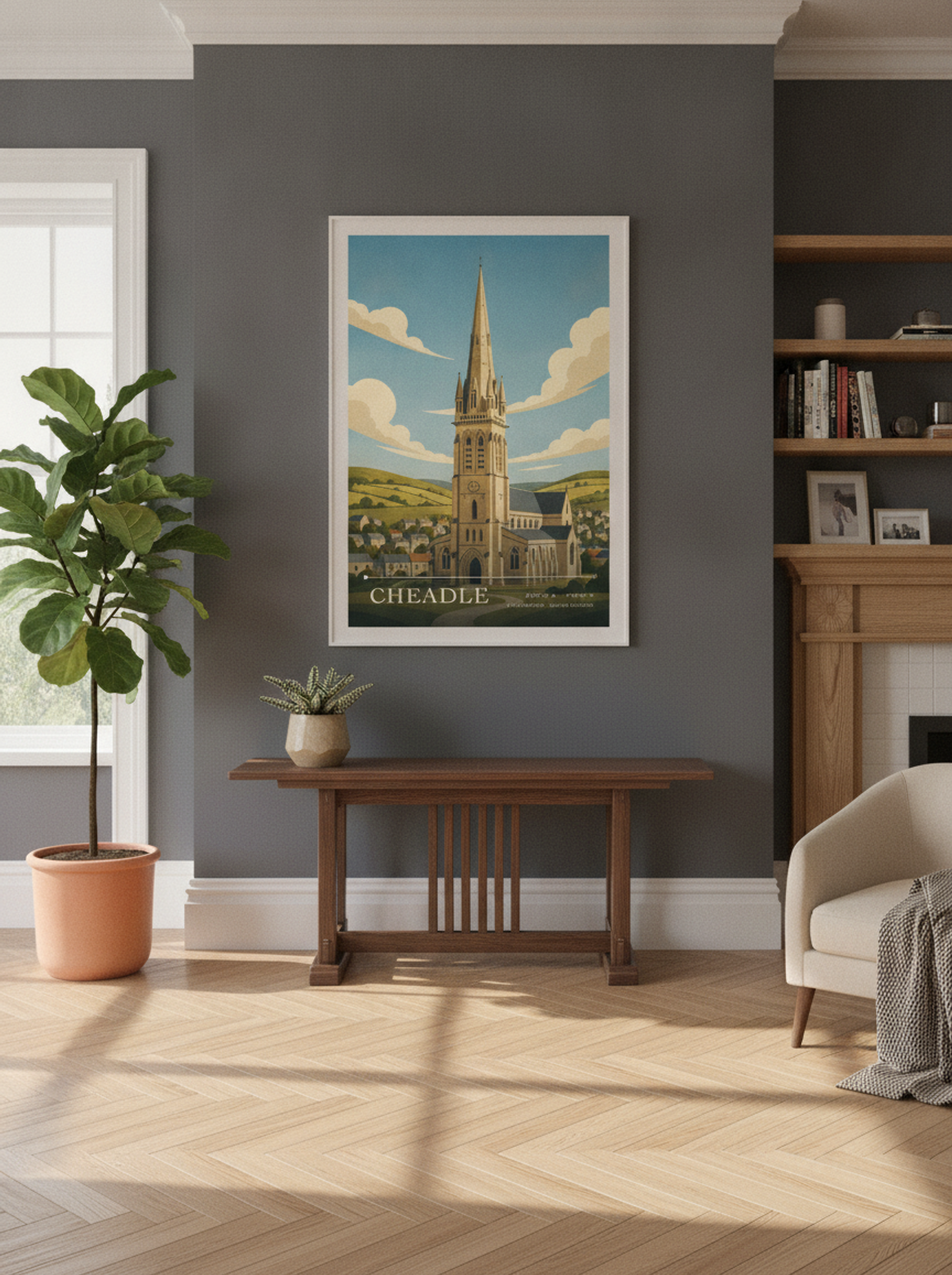 Cheadle Staffordshire United Kingdom Travel Poster - Lifestyle