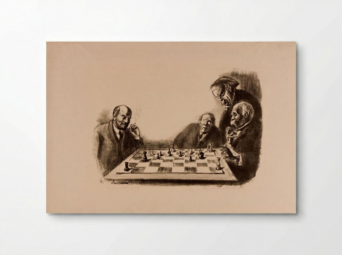 Checkmate, Gentlemen - Boardman Robinson - Poster