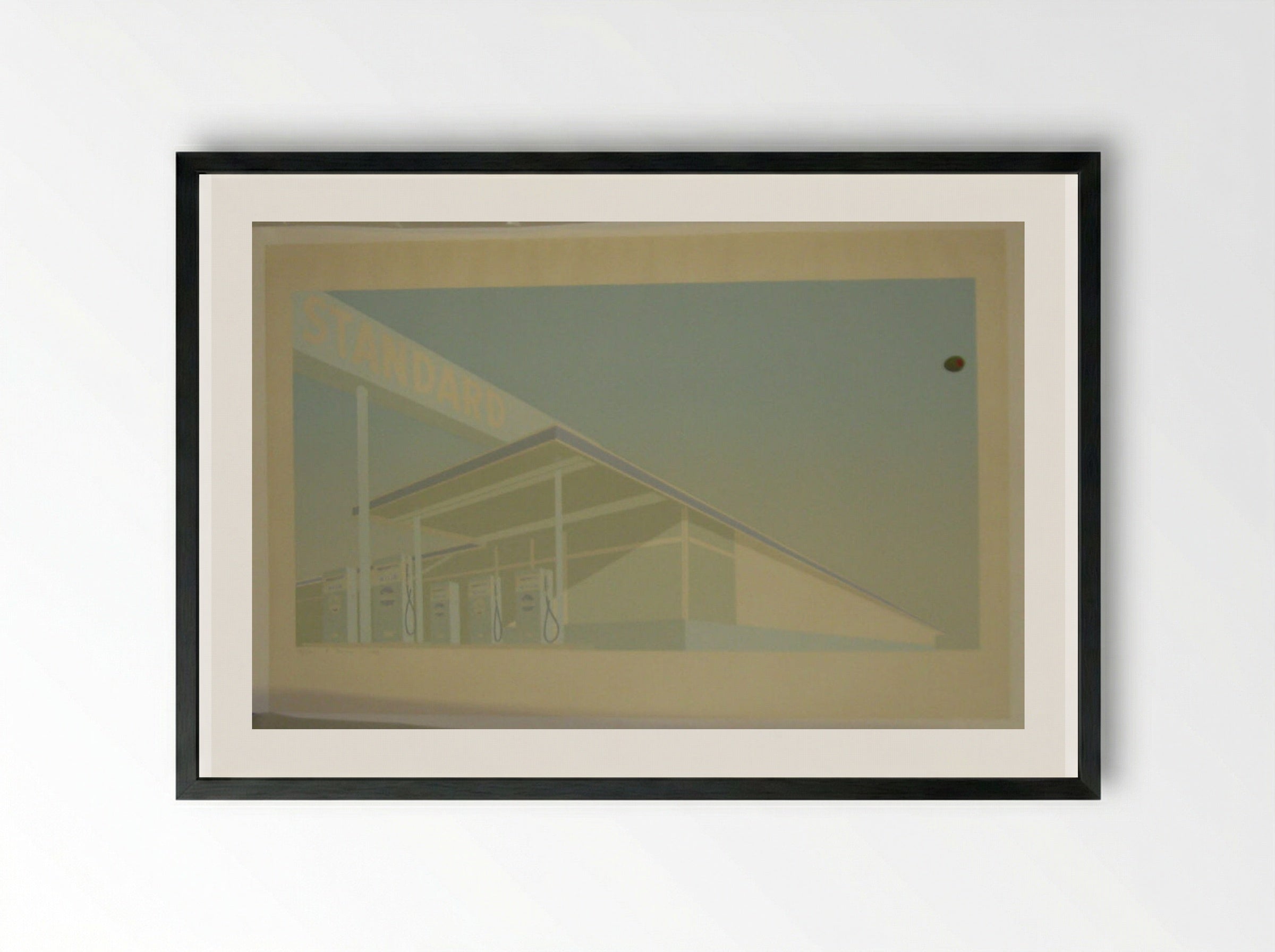 Cheese Mold Standard with Olive - Edward Ruscha - Framed Print Black