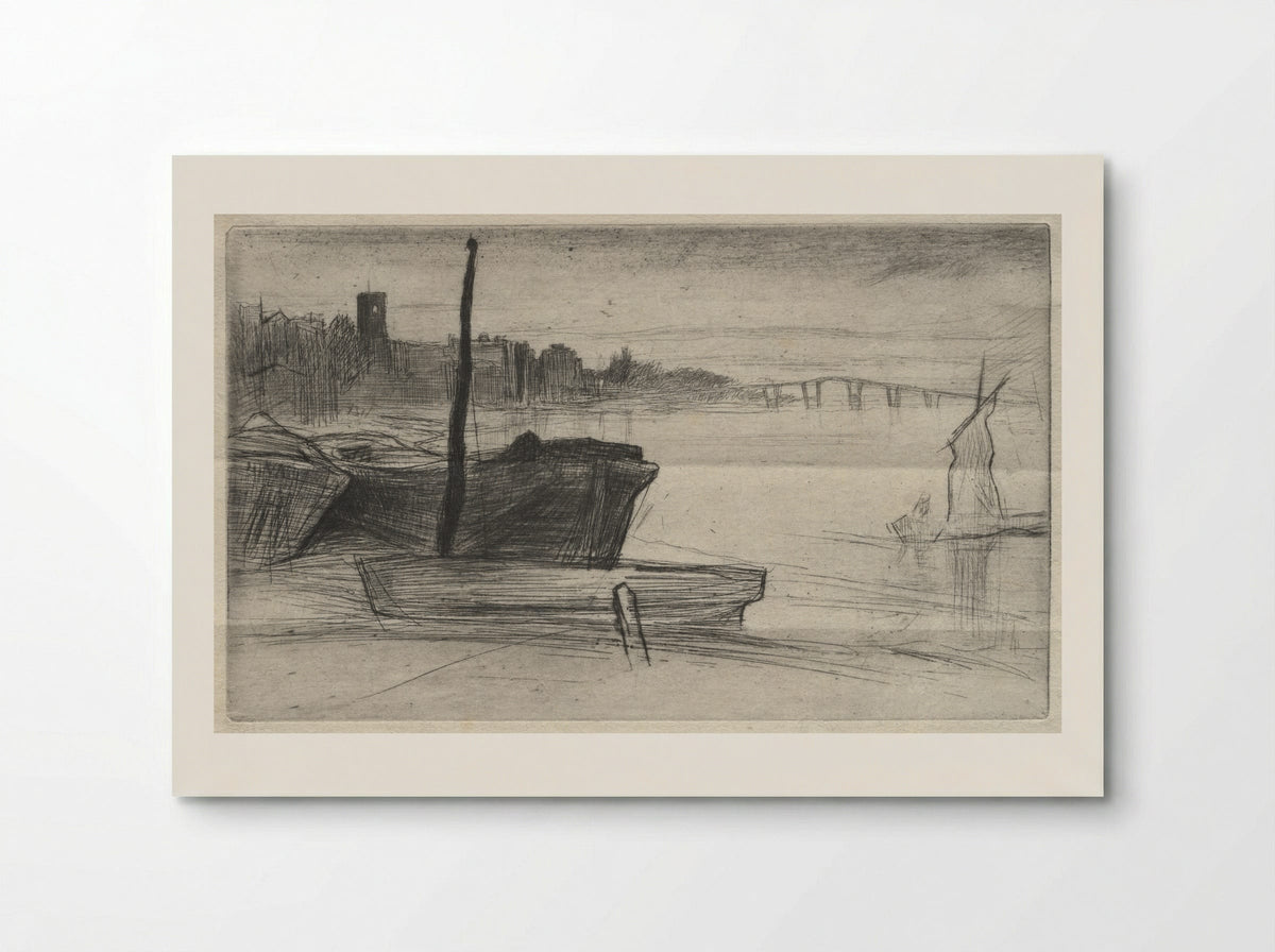 Chelsea Bridge and Church - James McNeill Whistler - Poster