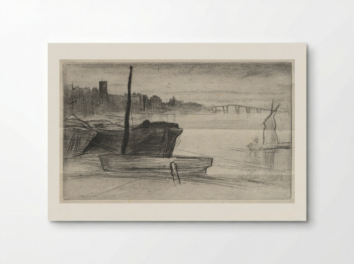 Chelsea Bridge and Church - James McNeill Whistler - Poster