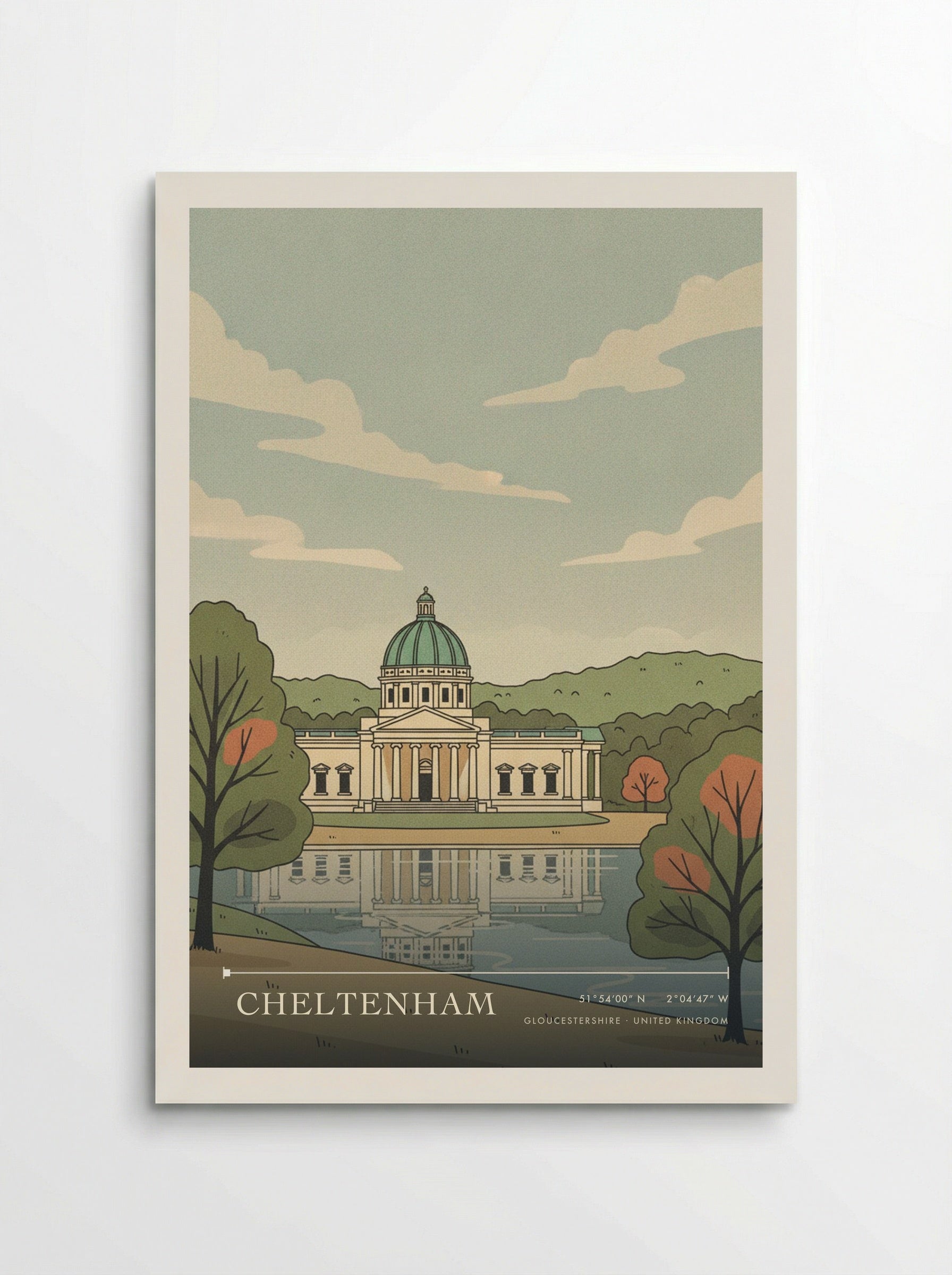 Cheltenham Gloucestershire United Kingdom Travel Poster - Poster