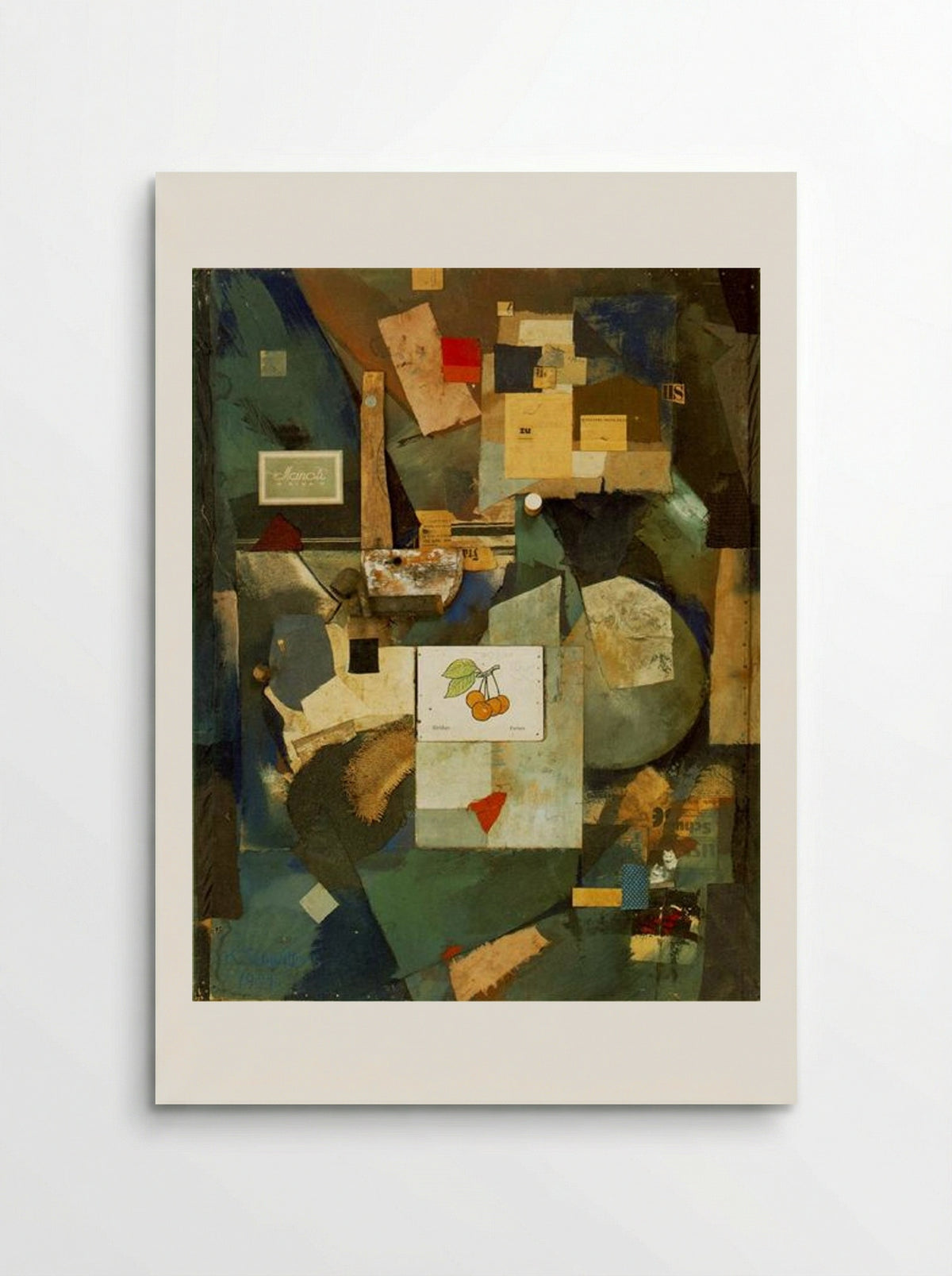 Cherry Picture (Das Kirschbild) - Kurt Schwitters - Poster