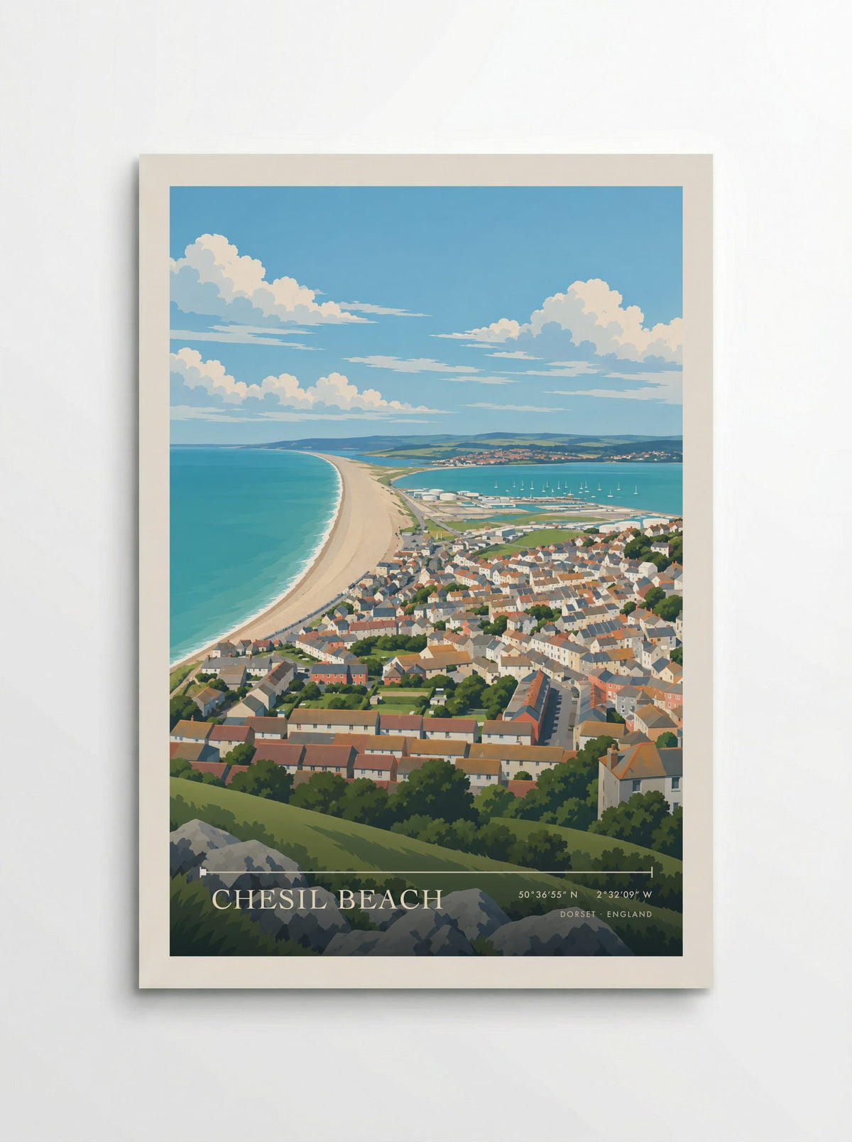 Chesil Beach Dorset | Travel Poster - Poster