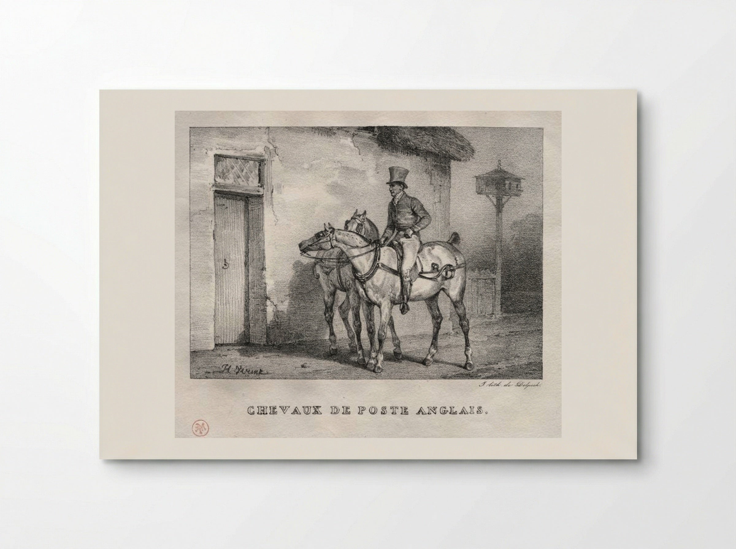 Chevaux de poste anglais - Horace Vernet - Poster