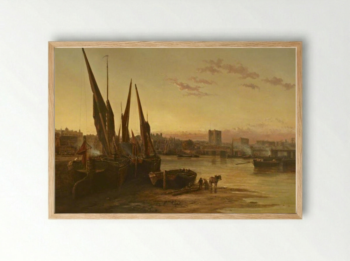 Cheyne Walk - James Webb - Framed Print Wood