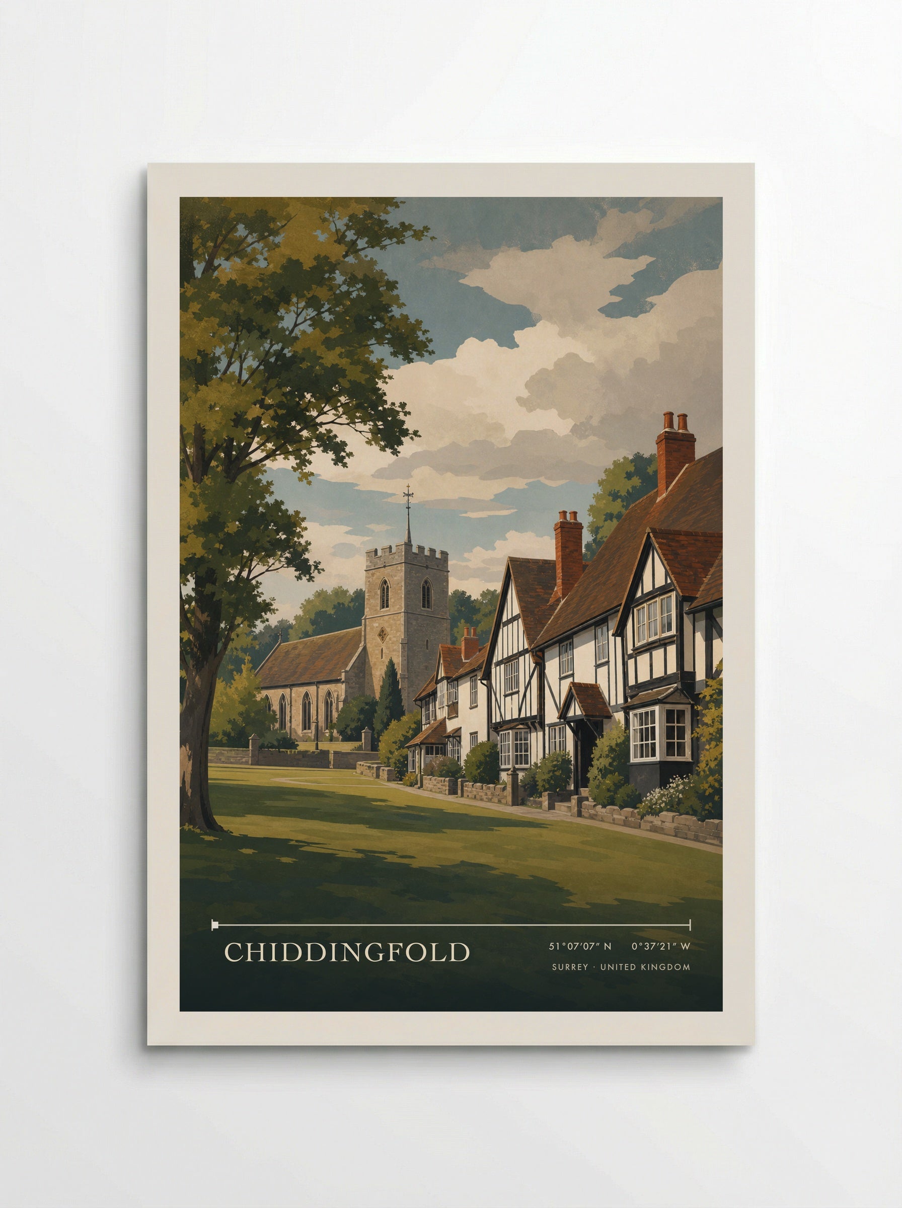 Chiddingfold Surrey United Kingdom Travel Poster - Poster