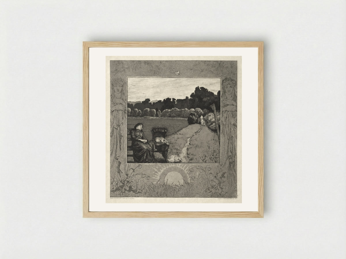 Child, from On Death, Part I, Opus XI - Max Klinger - Framed Print Wood