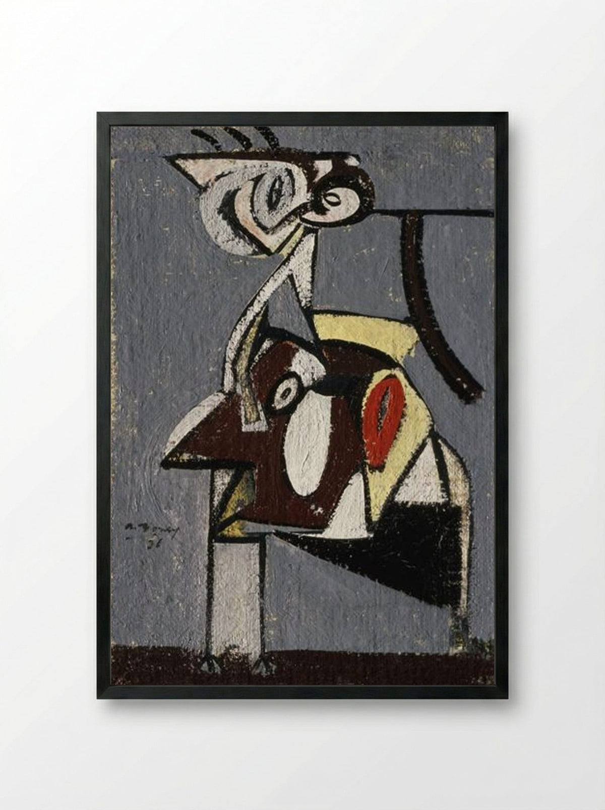 Child of an Idumean Night (Composition No. 4) - Arshile Gorky - Framed Print Black