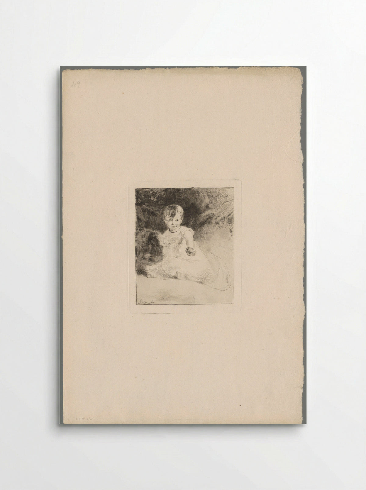Child with an Apple - Andrew Geddes - Poster